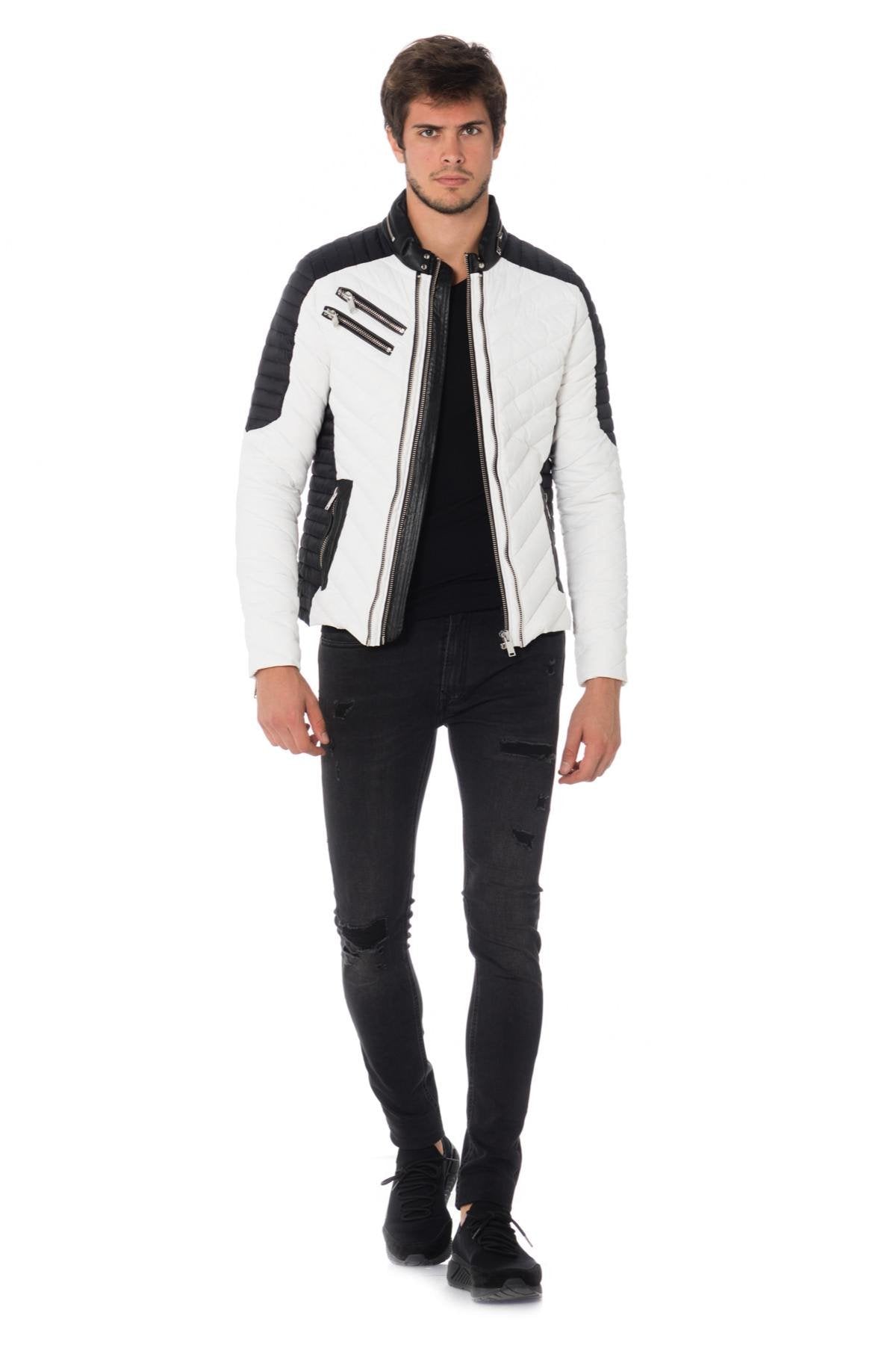 Horspist men's white down jacket - Image n°2