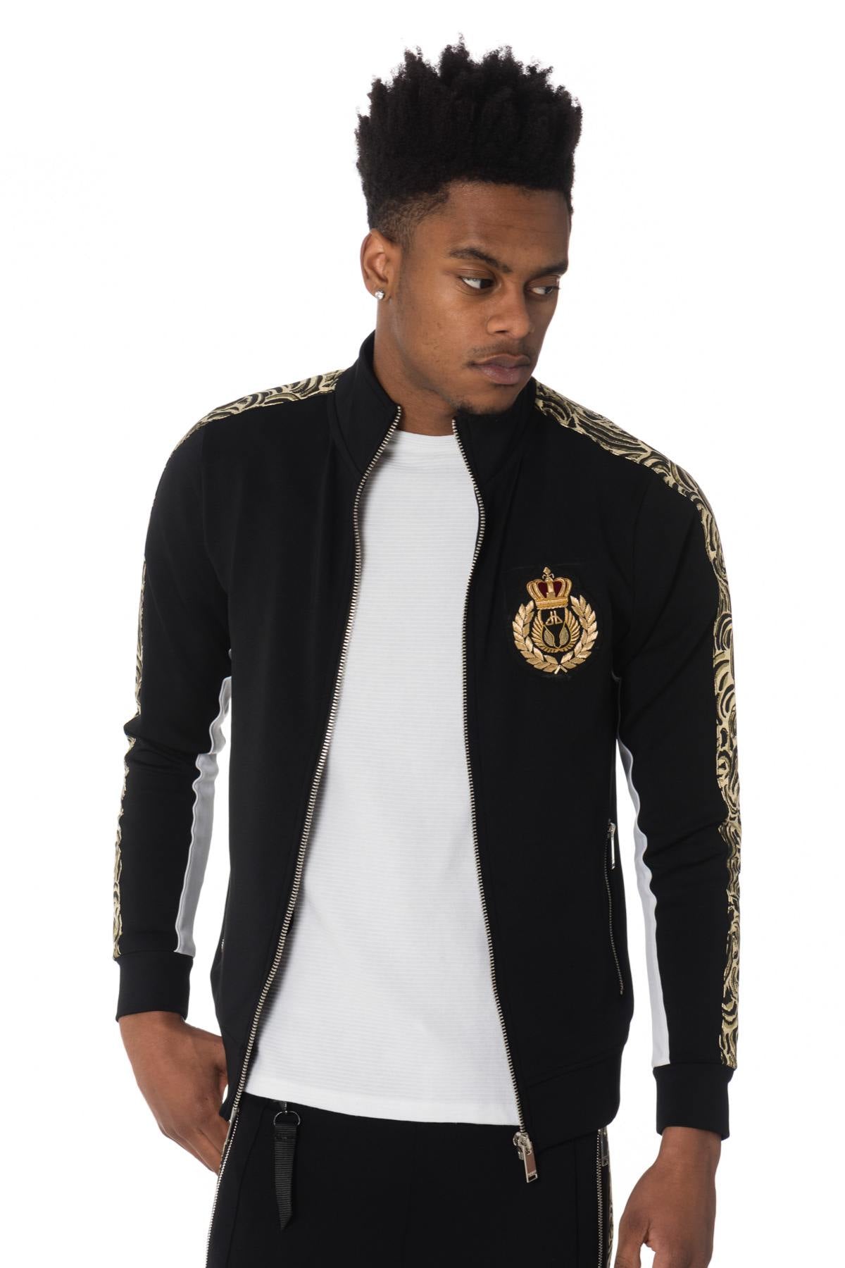 Black and gold track jacket - Image n°3