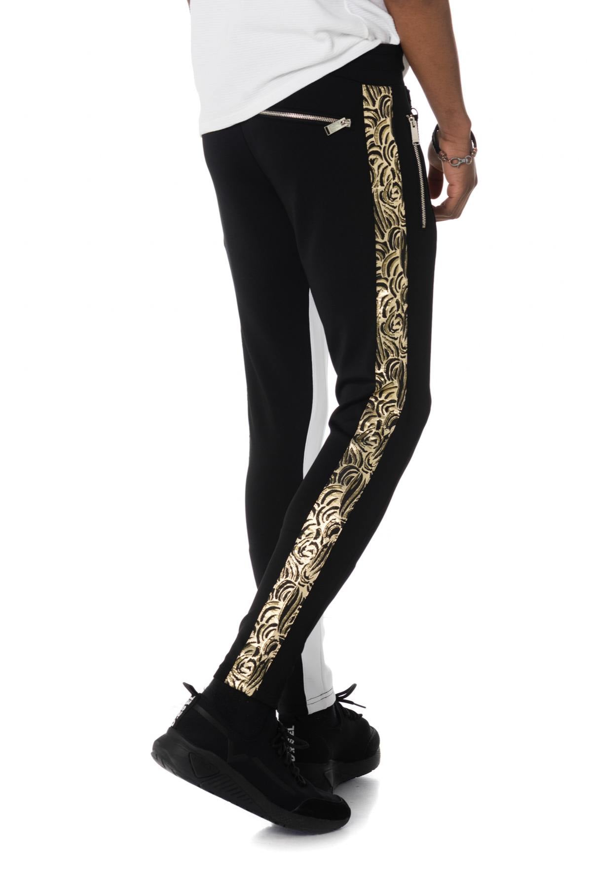 Black sweatpants and gold line - Image n°2