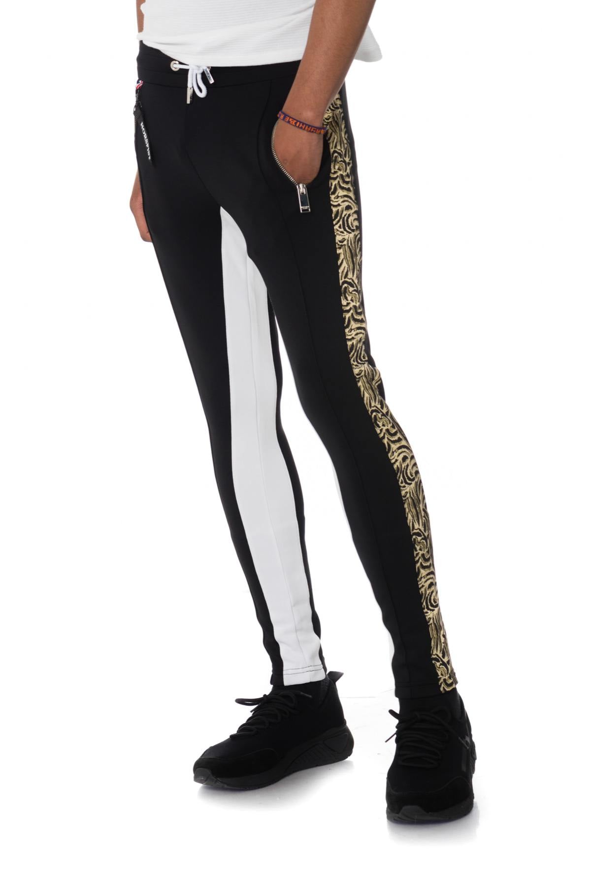 Black sweatpants and gold line - Image n°7