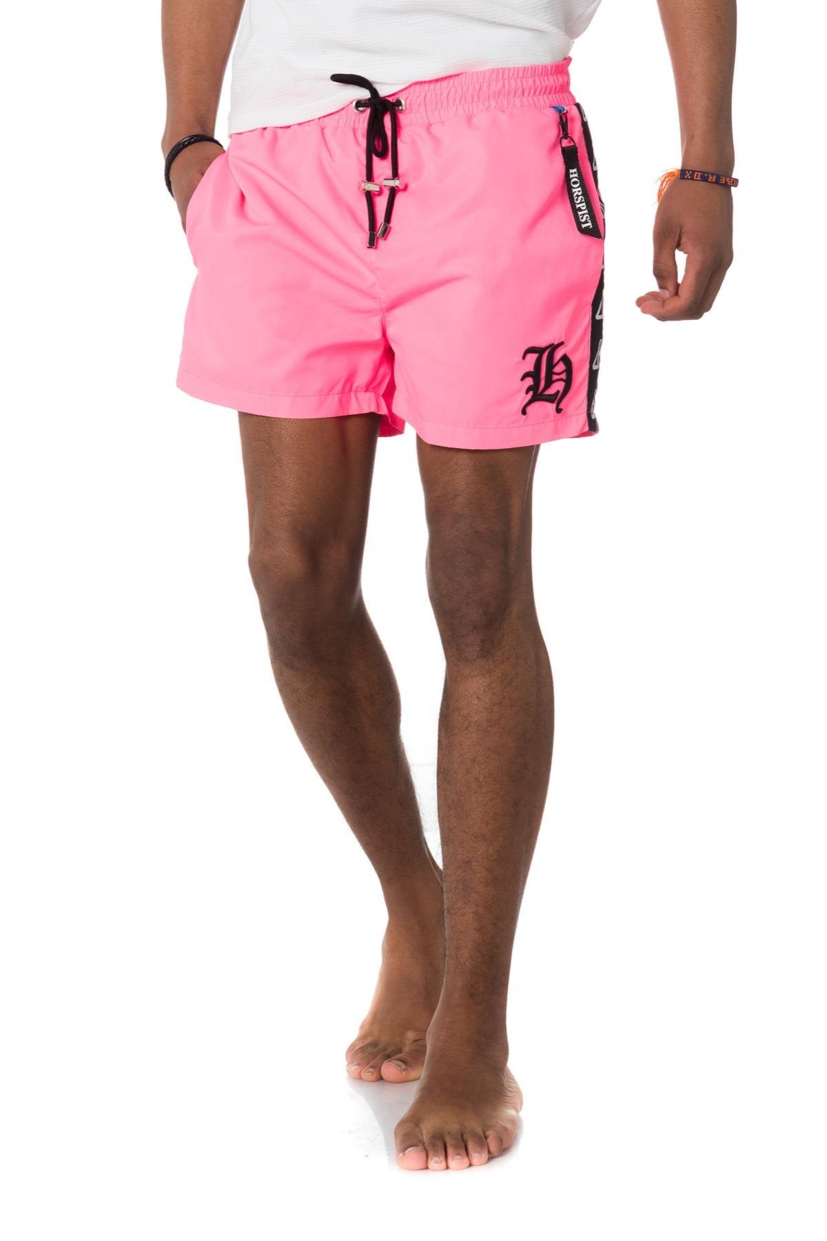 Neon pink swim shorts - Image n°1