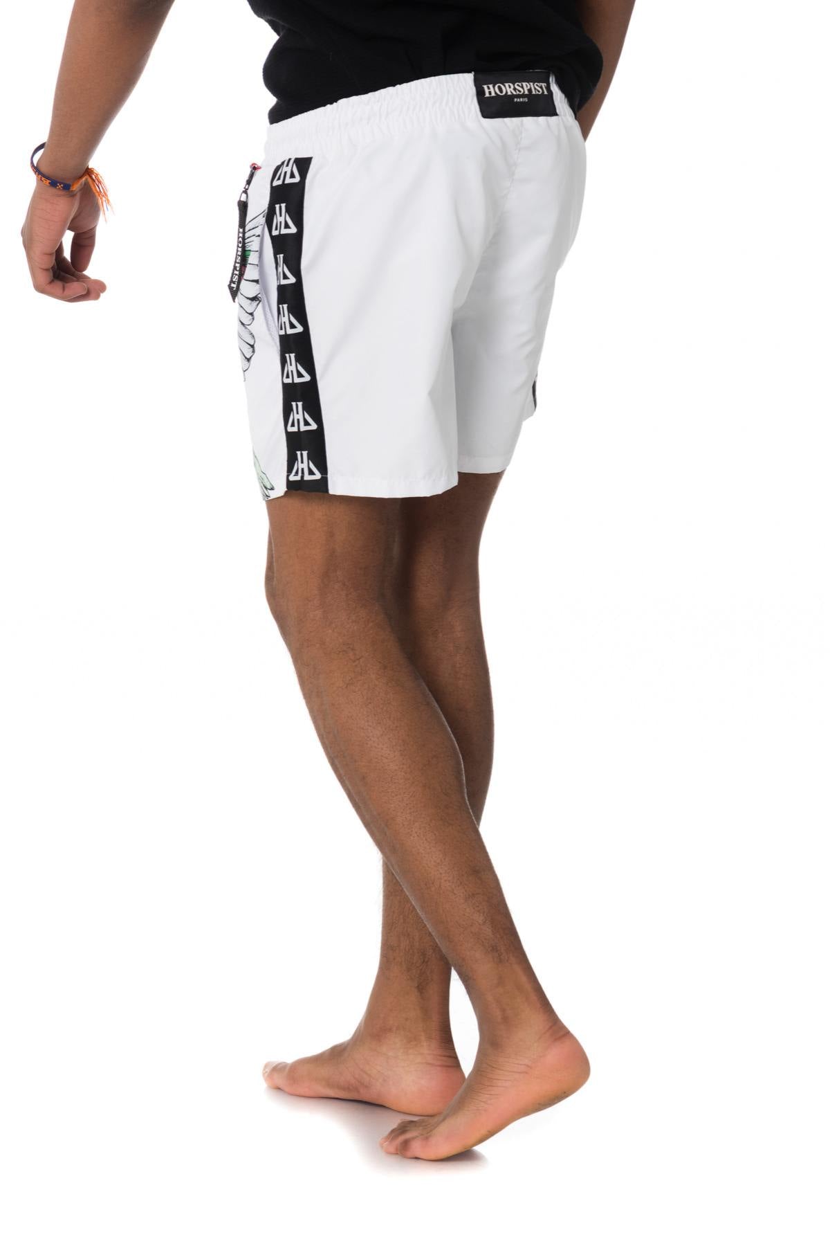 White printed swim shorts - Image n°2