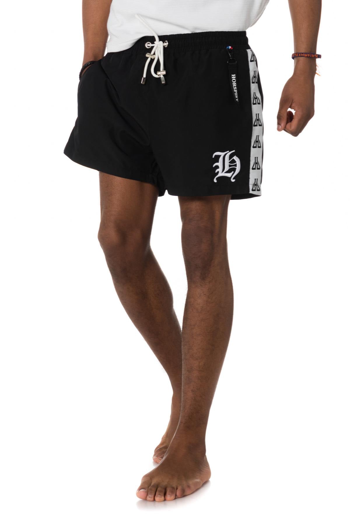 Men's black swim shorts - Image n°1