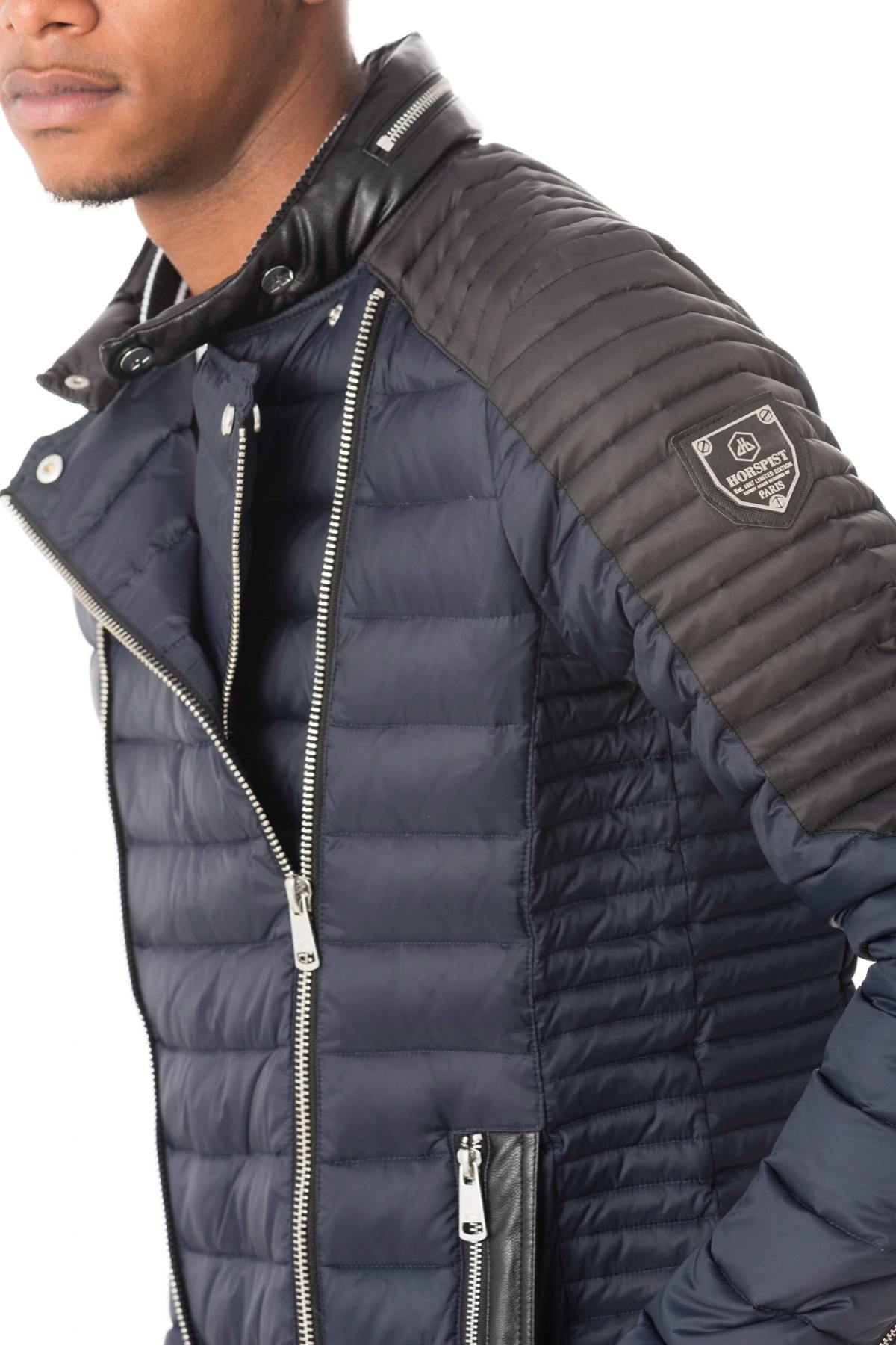 Classy and fine down jacket in blue color - Image n°8