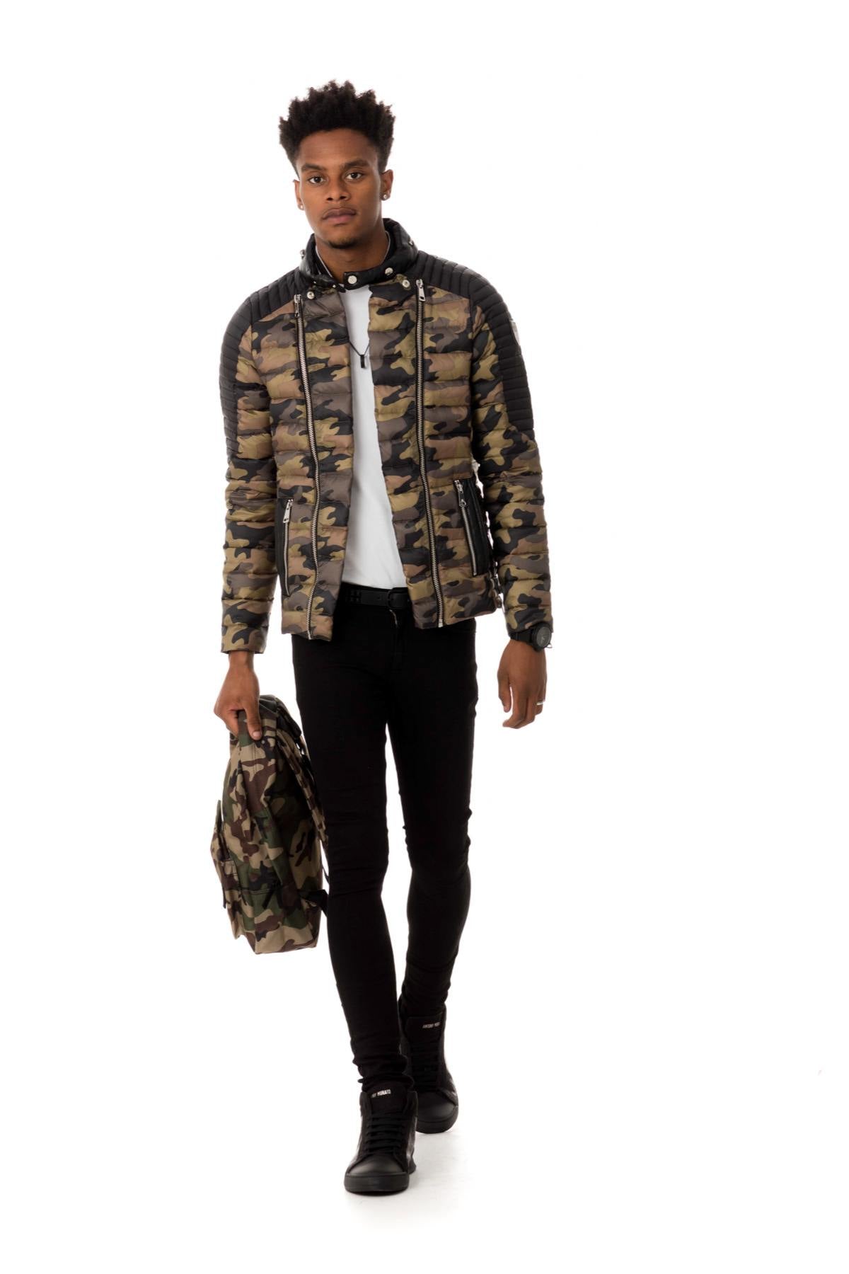  Thin camouflaged down jacket - Image n°2