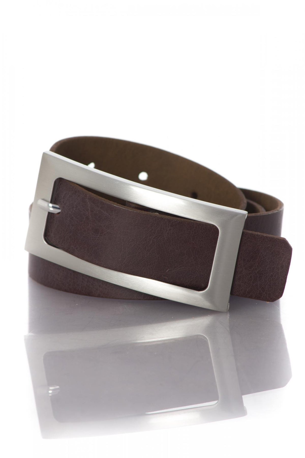 Vanzetti women's brown leather belt - Image n°1