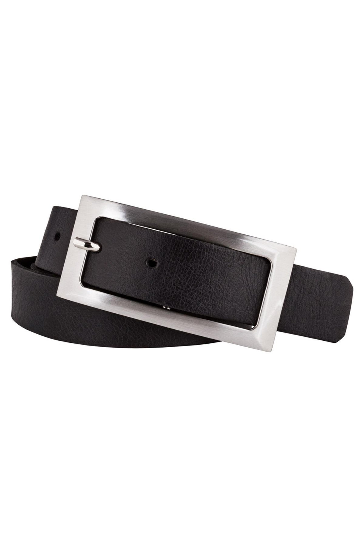 Vanzetti women's black leather belt - Image n°1