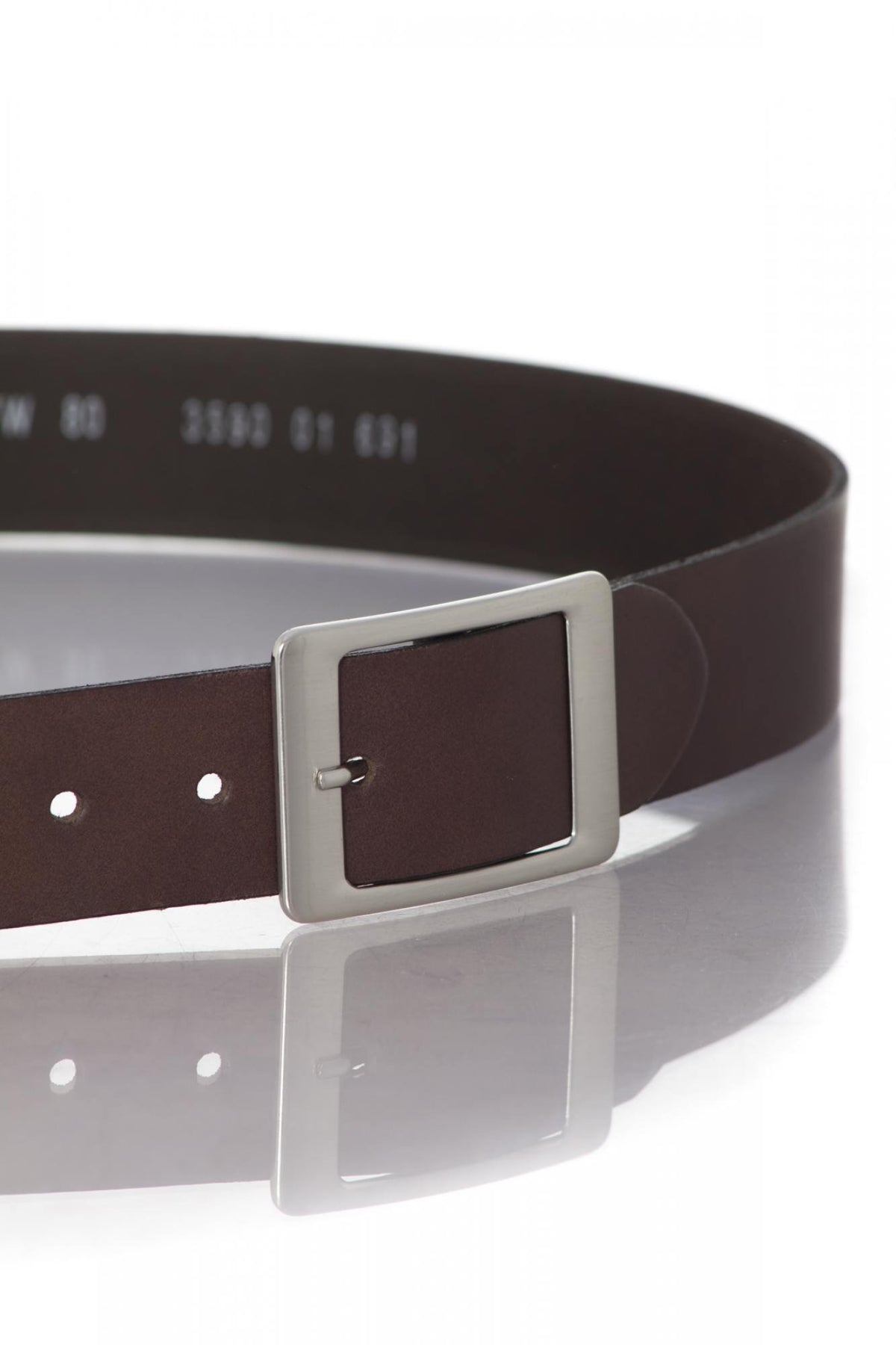 Vanzetti women's belt in dark brown leather - Image n°2