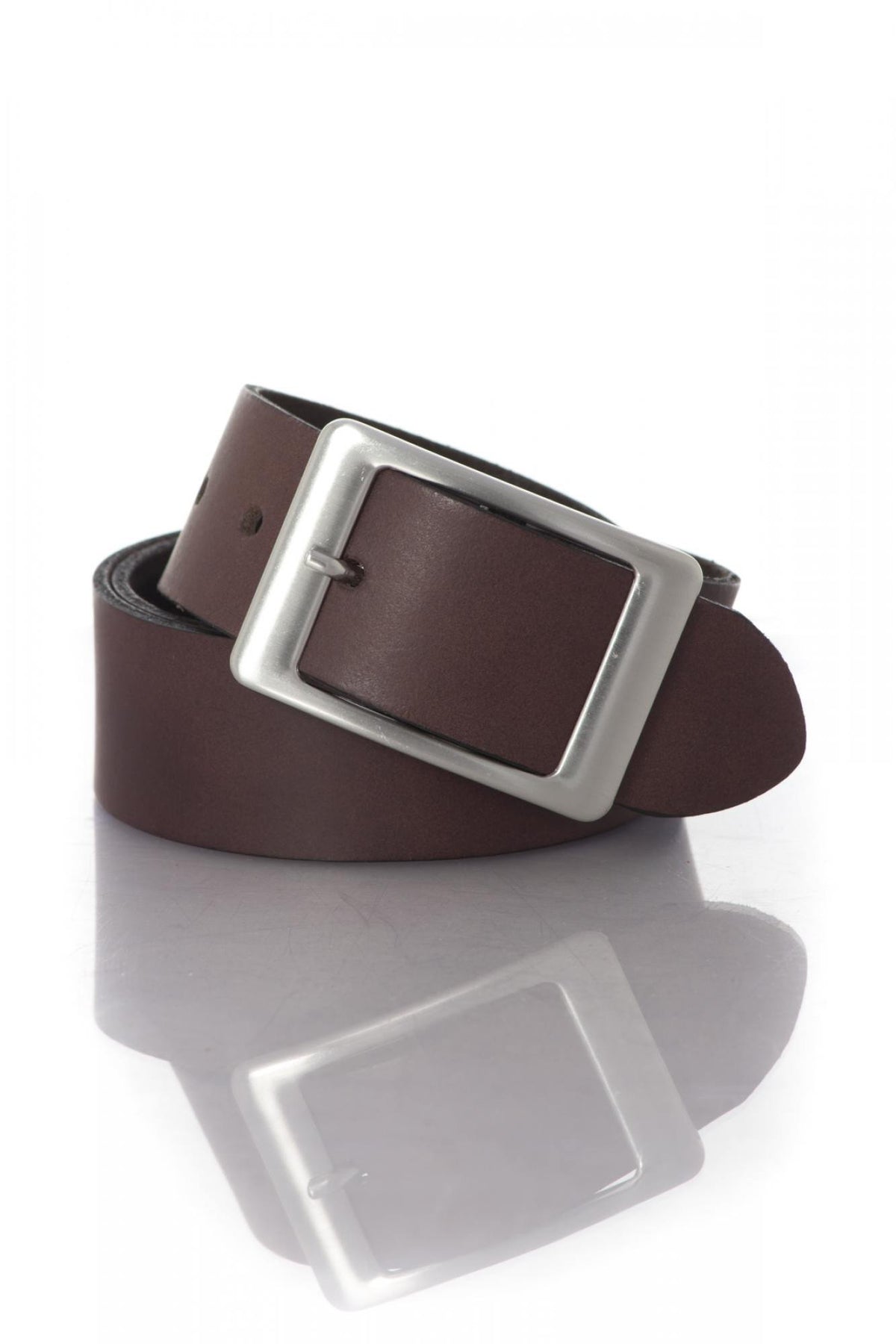 Vanzetti women's belt in dark brown leather - Image n°1