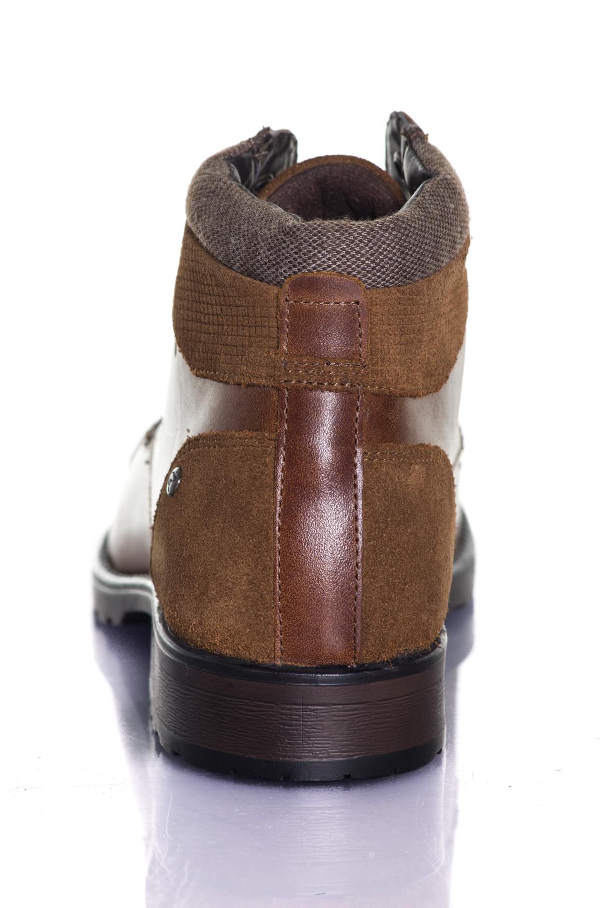 Redskins men's cognac leather boots - Image n°6