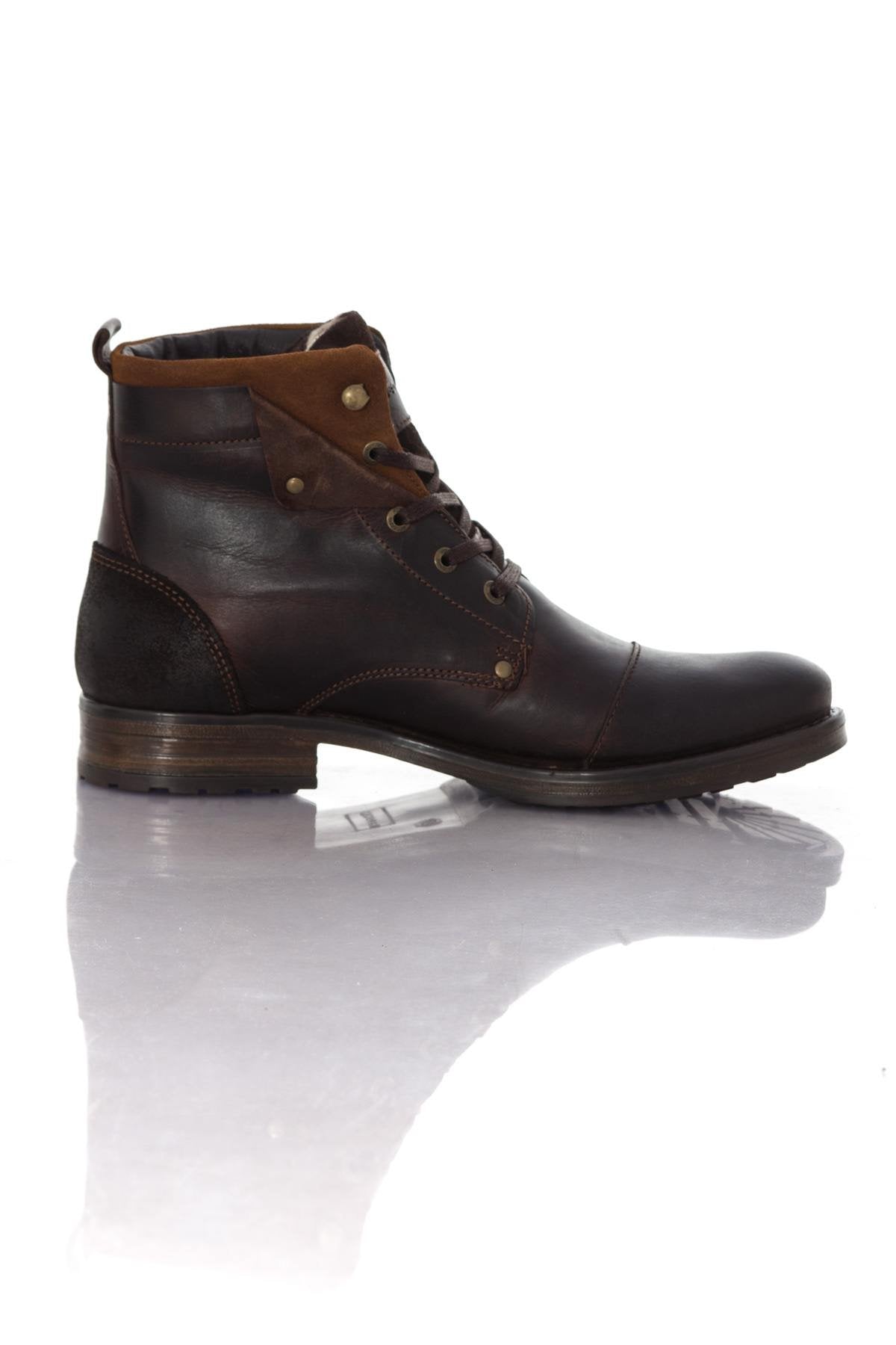 Resdkins men's dark brown boots - Image n°2