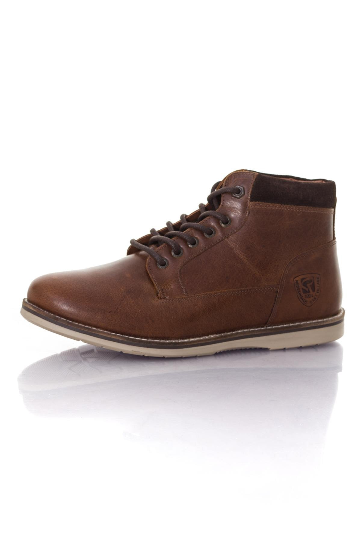  Men's brown leather ankle boots - Image n°7