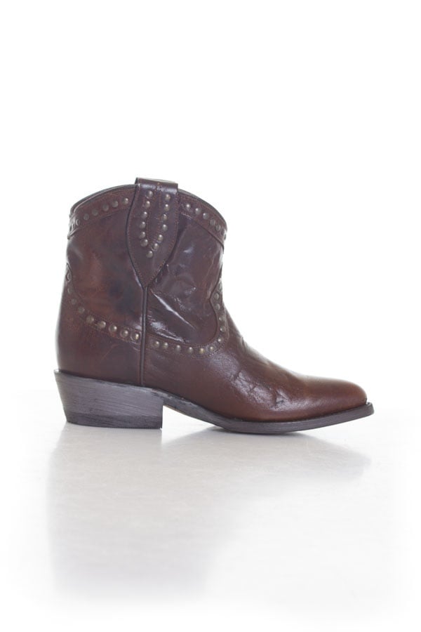 Schott Women's Leather Ankle Boots Brown - Image n°2