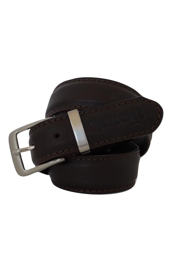 Schott leather belt - Image n°1