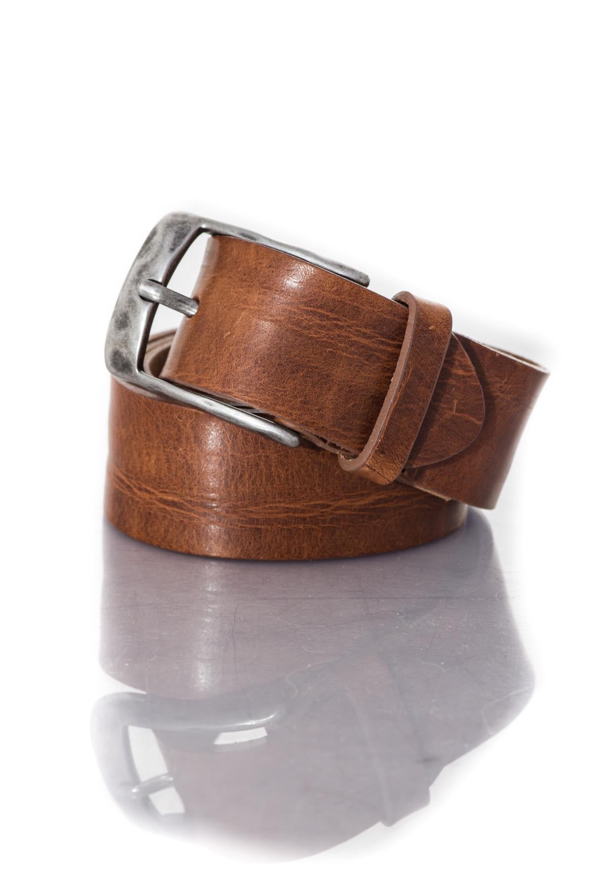 Vanzetti men's leather belt - Image n°1