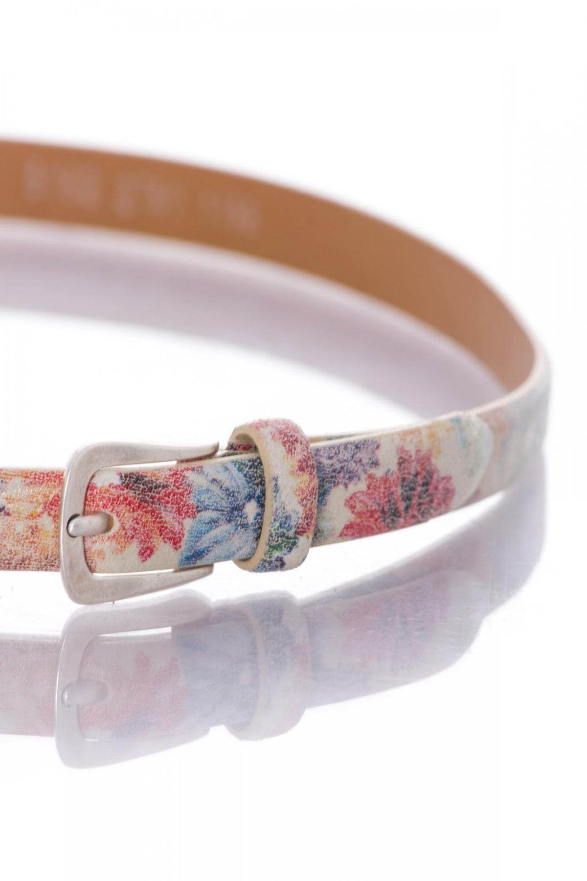 Vanzetti women's belt with floral pattern - Image n°2