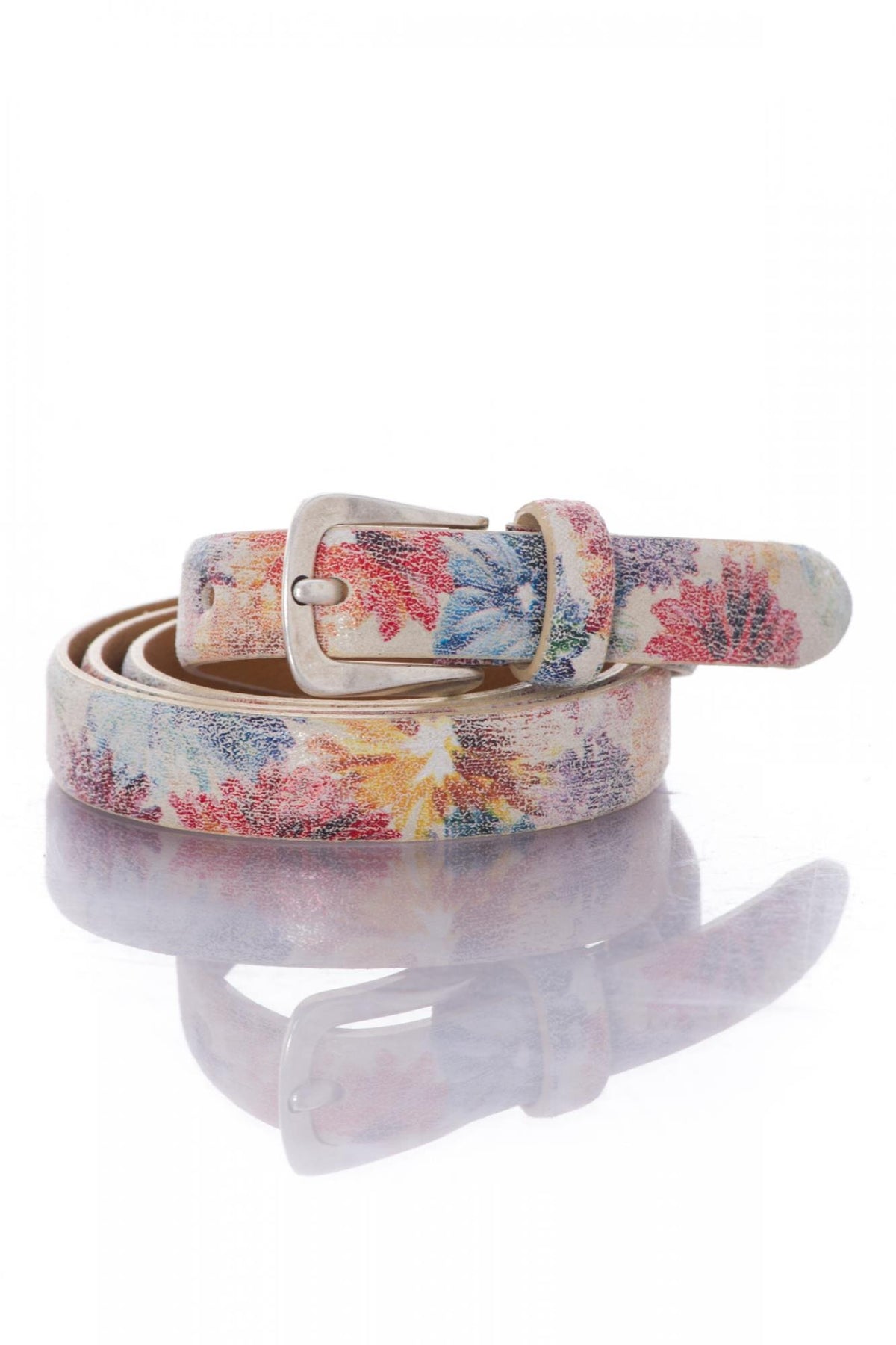 Vanzetti women's belt with floral pattern - Image n°1