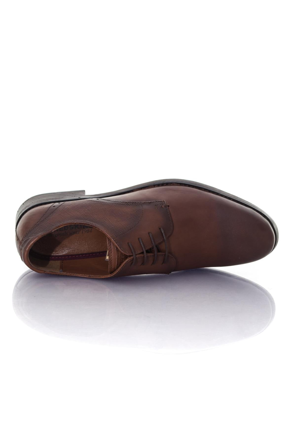 Cognac leather city shoes - Image n°3