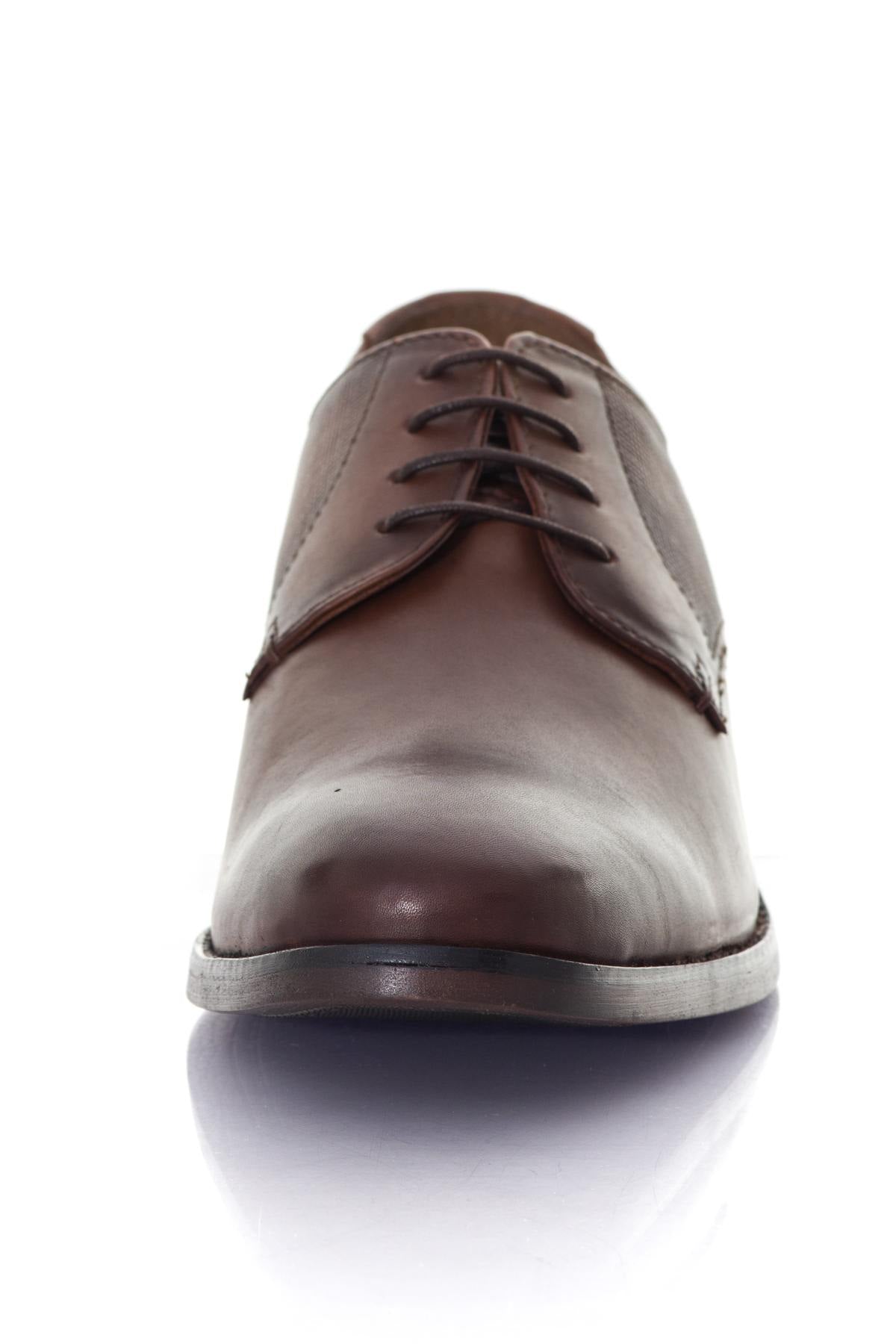 Cognac leather city shoes - Image n°5