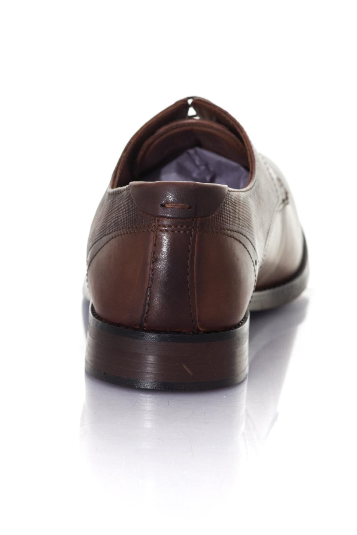 Cognac leather city shoes - Image n°6