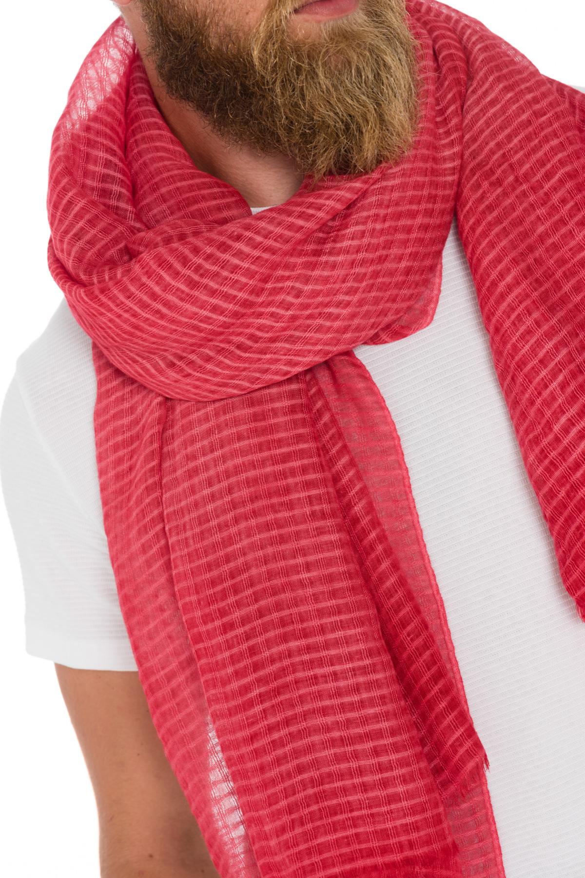 Kaporal red check scarf - Image n°2