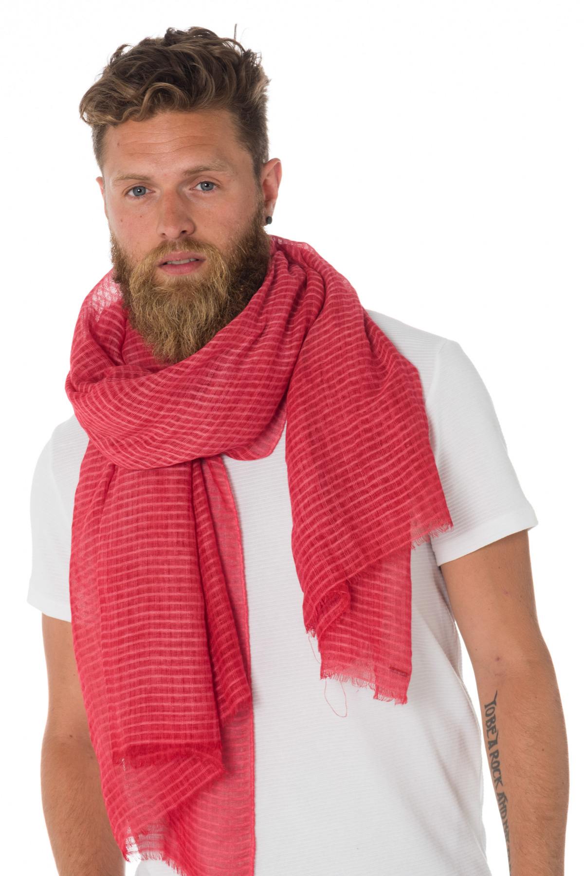 Kaporal red check scarf - Image n°1