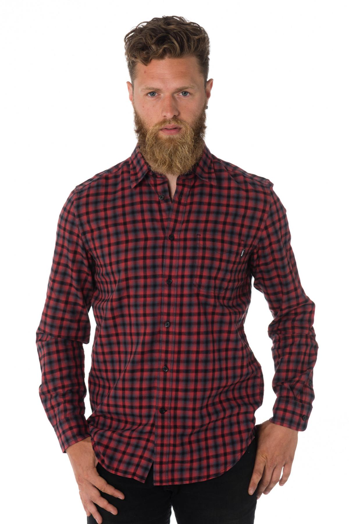 Diesel men's red checked shirt - Image n°3