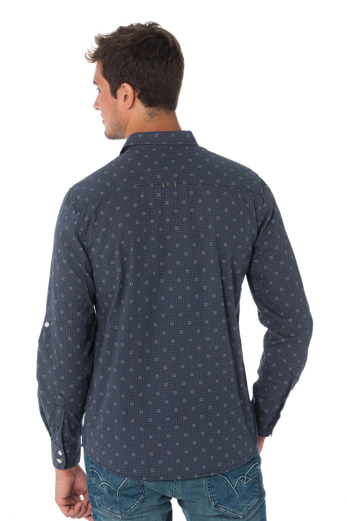 Kaporal men's blue shirt with white print - Image n°3