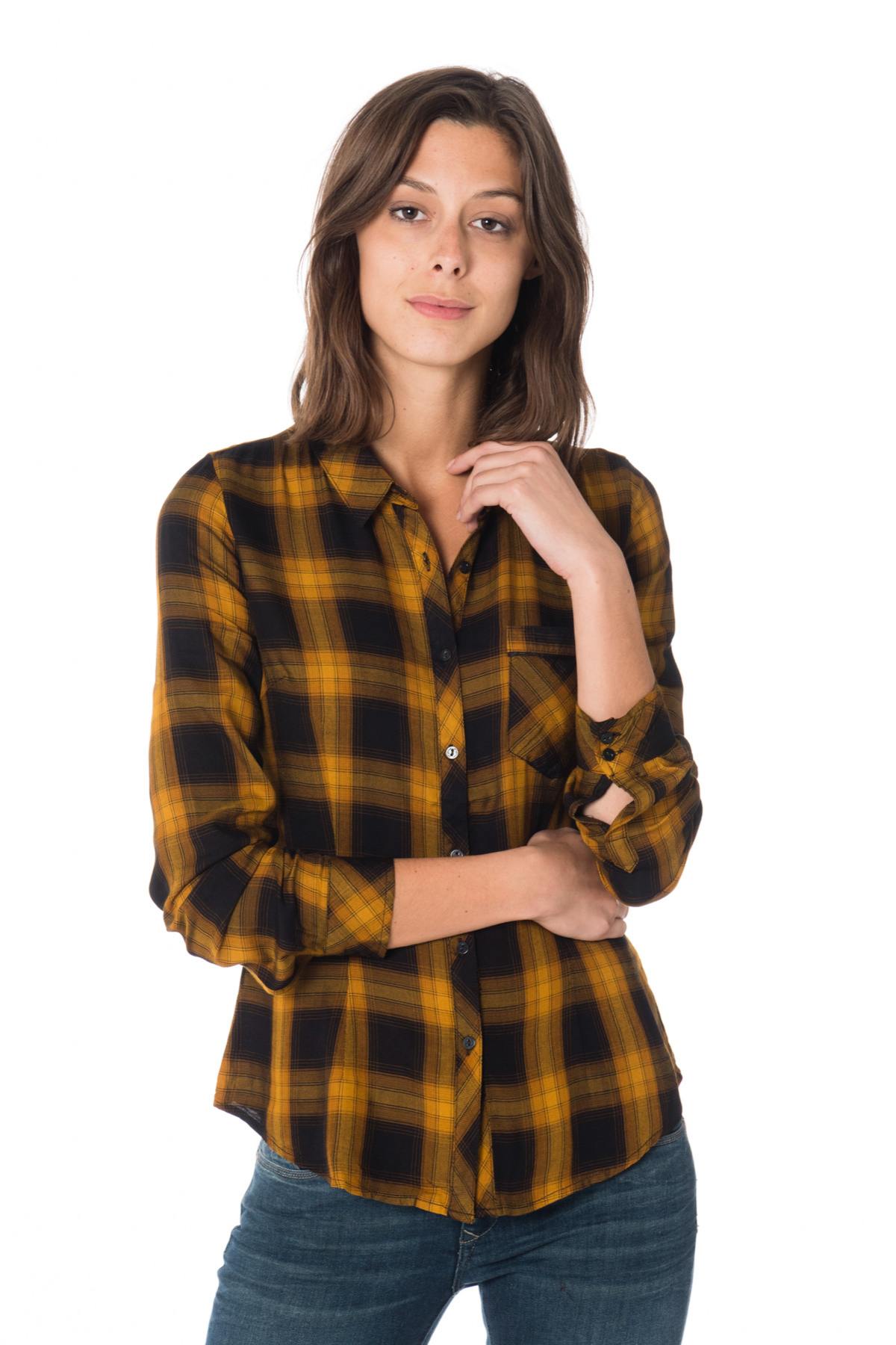 Honey check shirt - Image n°1