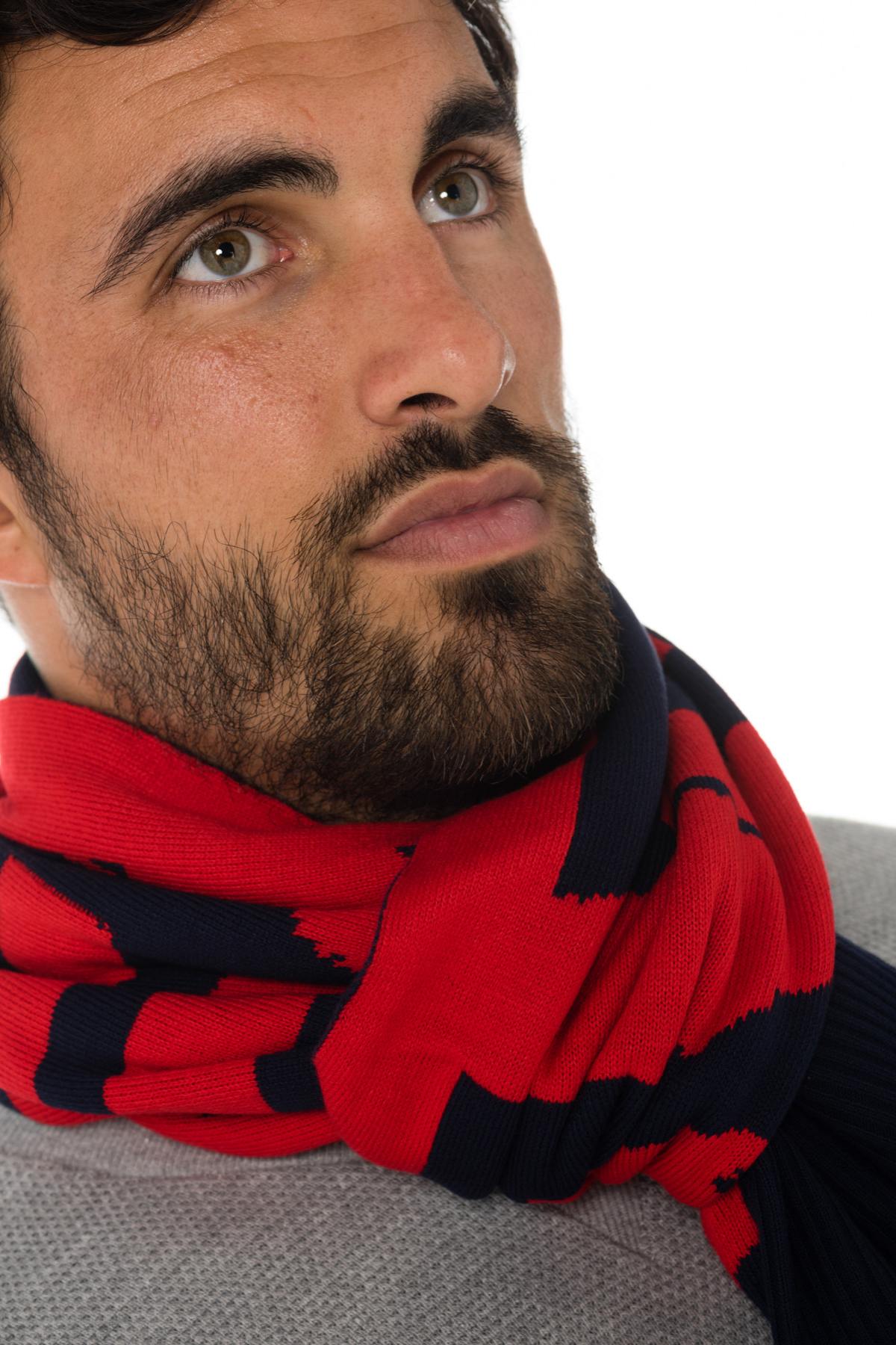 Diesel men's navy blue/red scarf - Image n°2