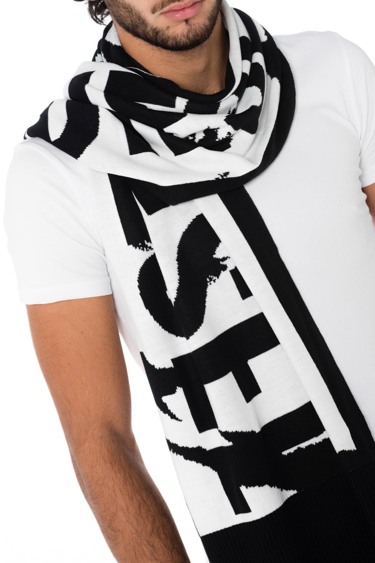 Diesel men's black and white scarf - Image n°2