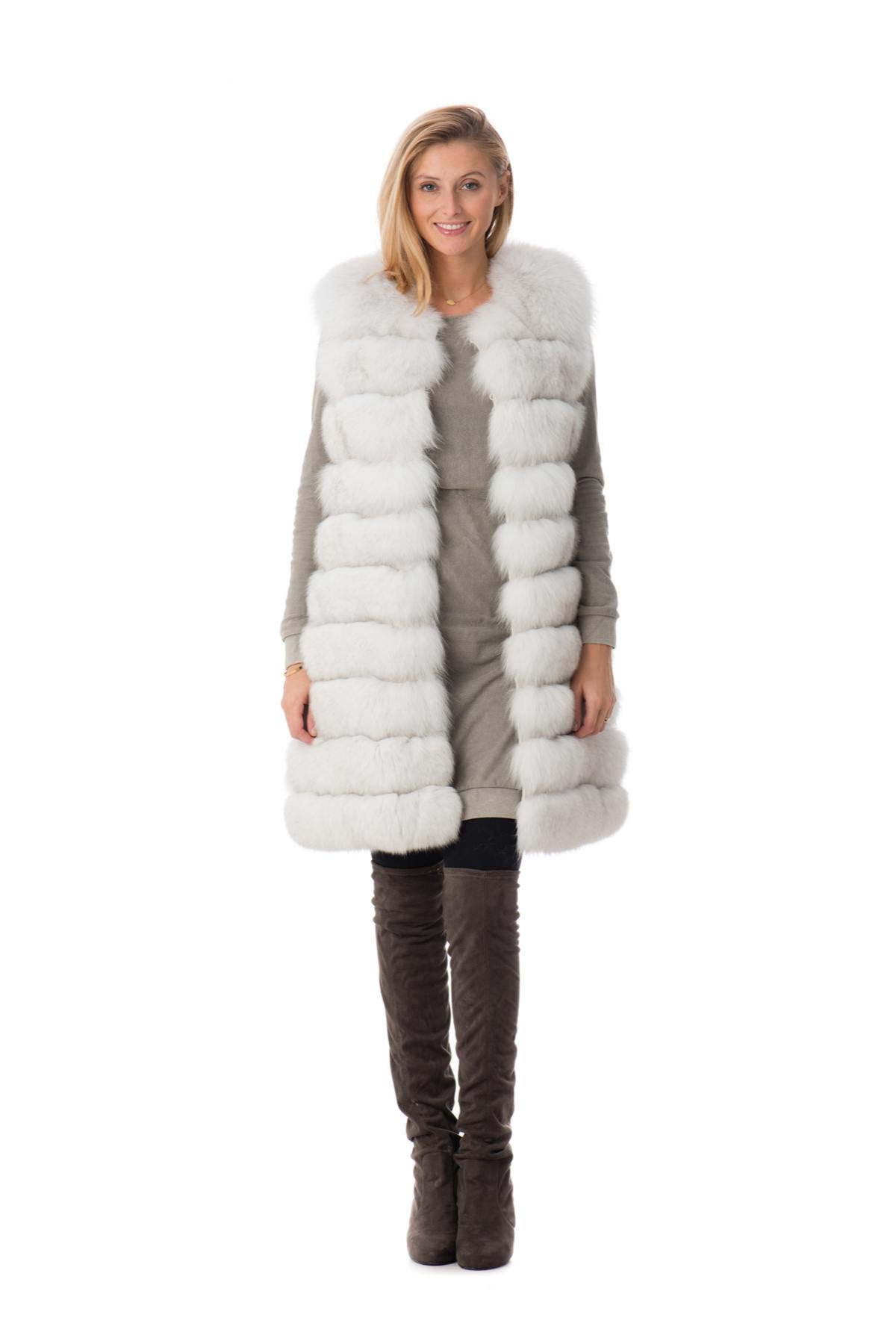 Giovanni Wilma Women's Fur Light Gray - Image n°1