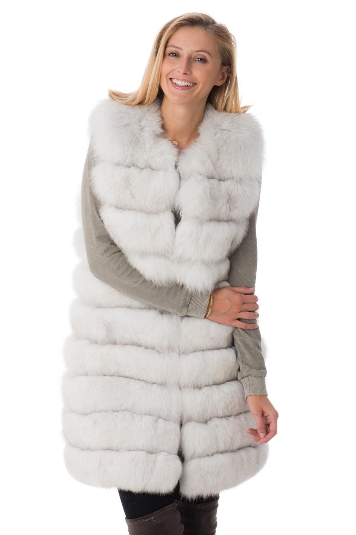 Giovanni Wilma Women's Fur Light Gray - Image n°4