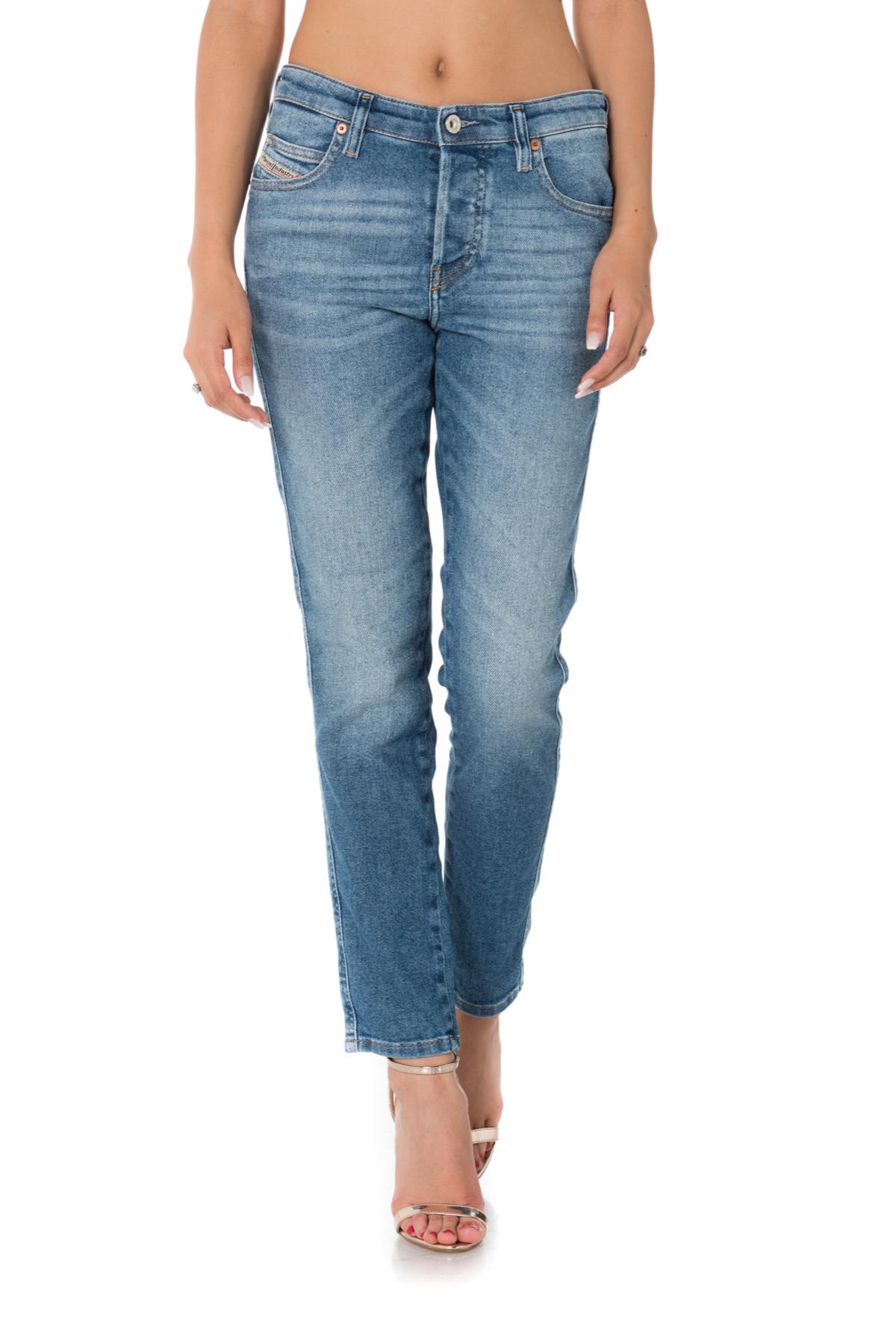 Diesel women's light blue washed jeans - Image n°6