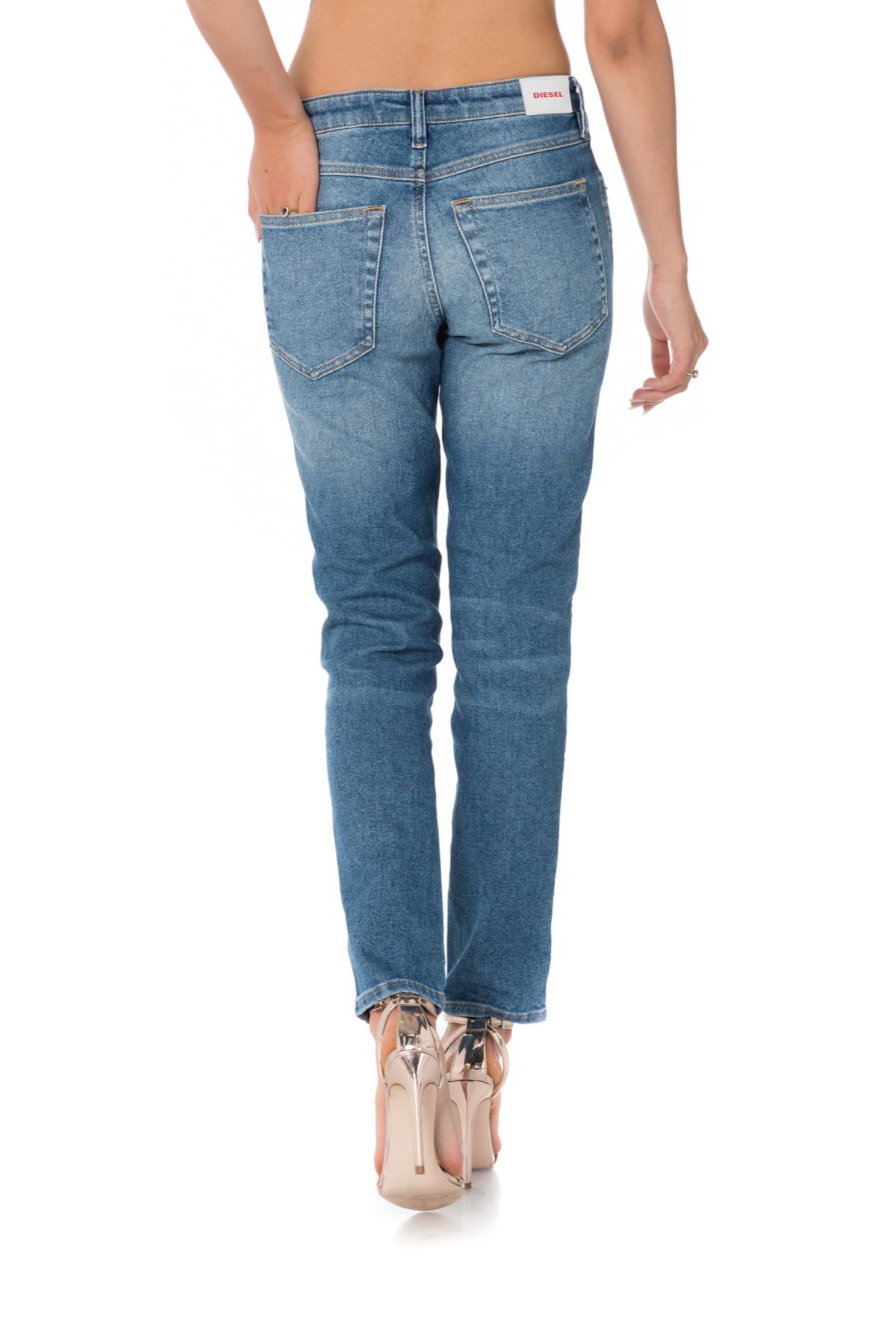 Diesel women's light blue washed jeans - Image n°7