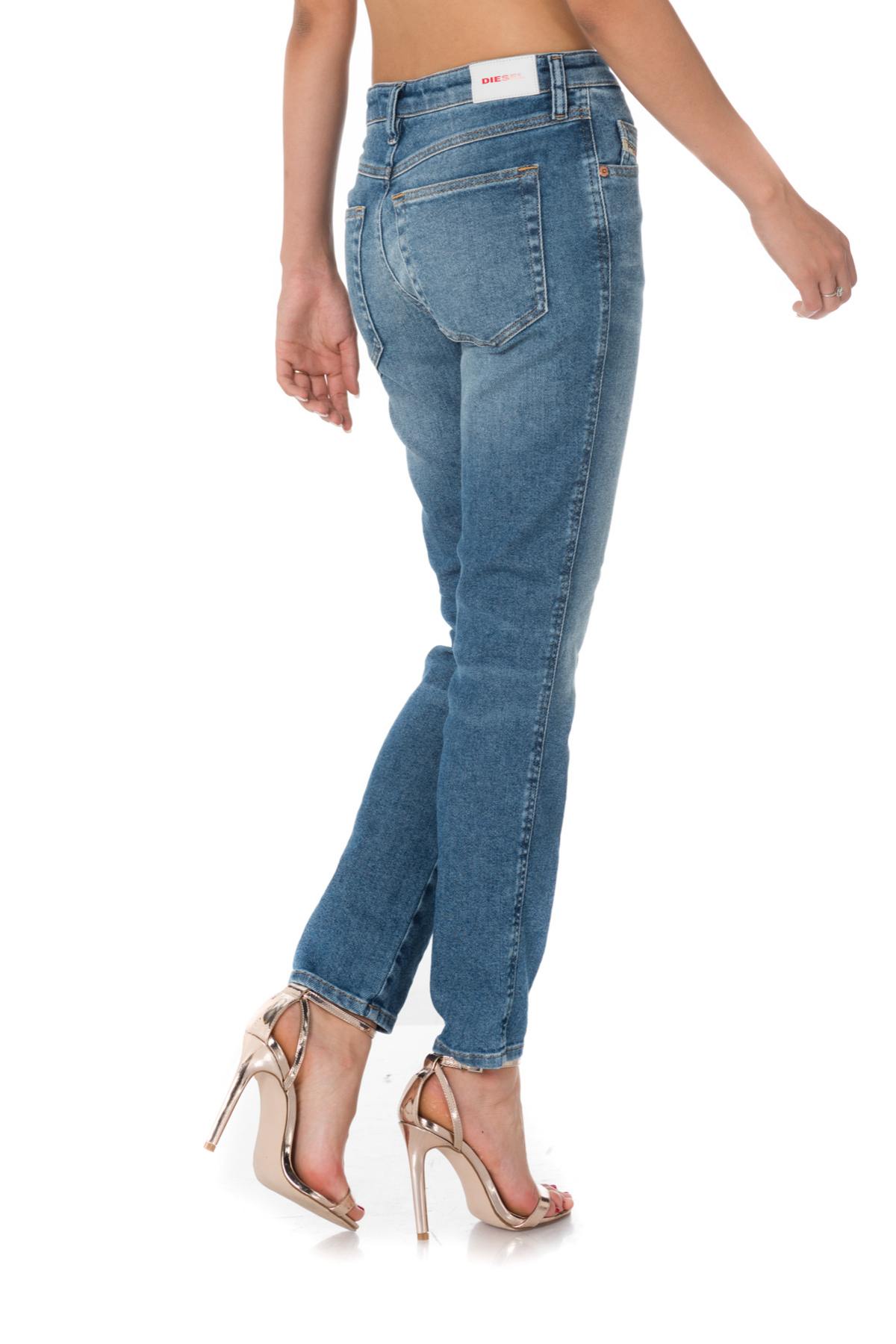 Diesel women's light blue washed jeans - Image n°3