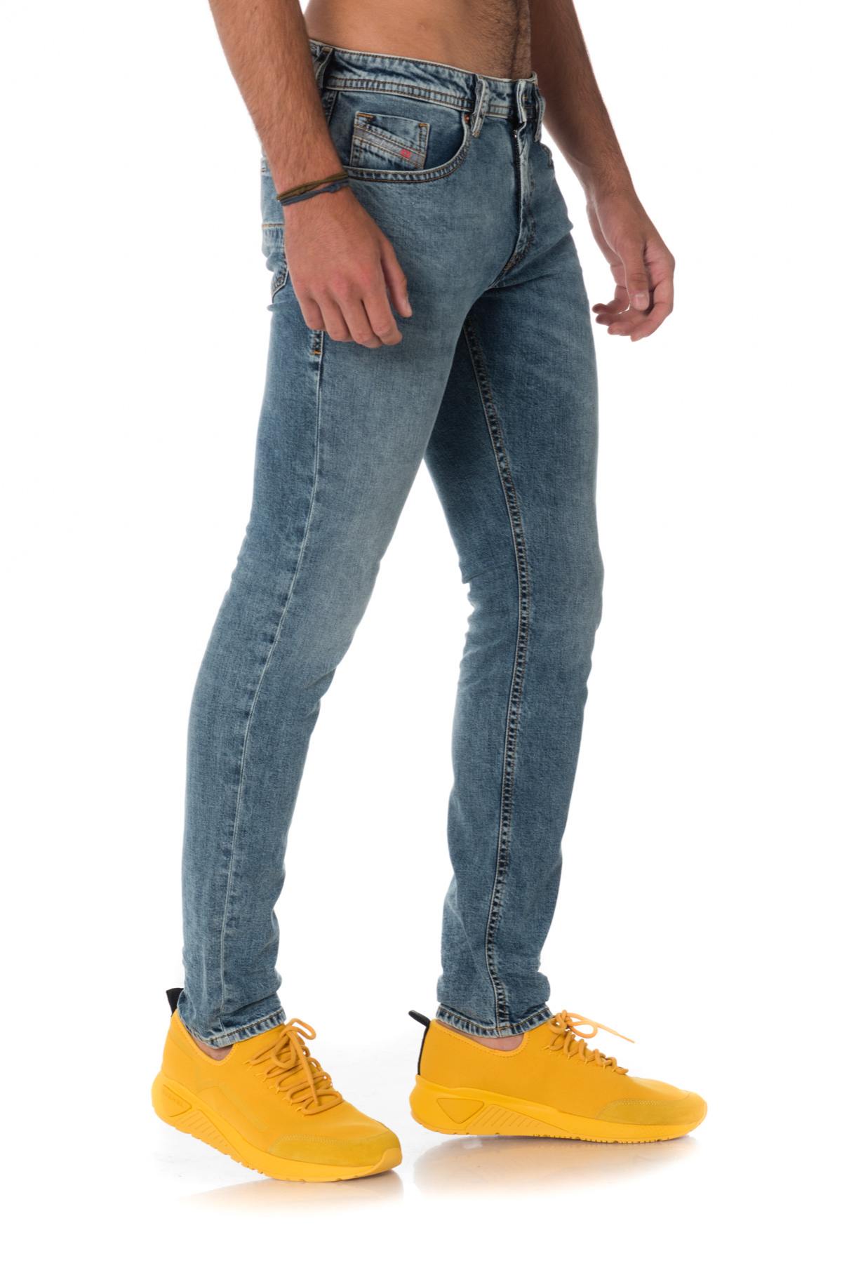 Diesel men's slim jeans in washed blue - Image n°1