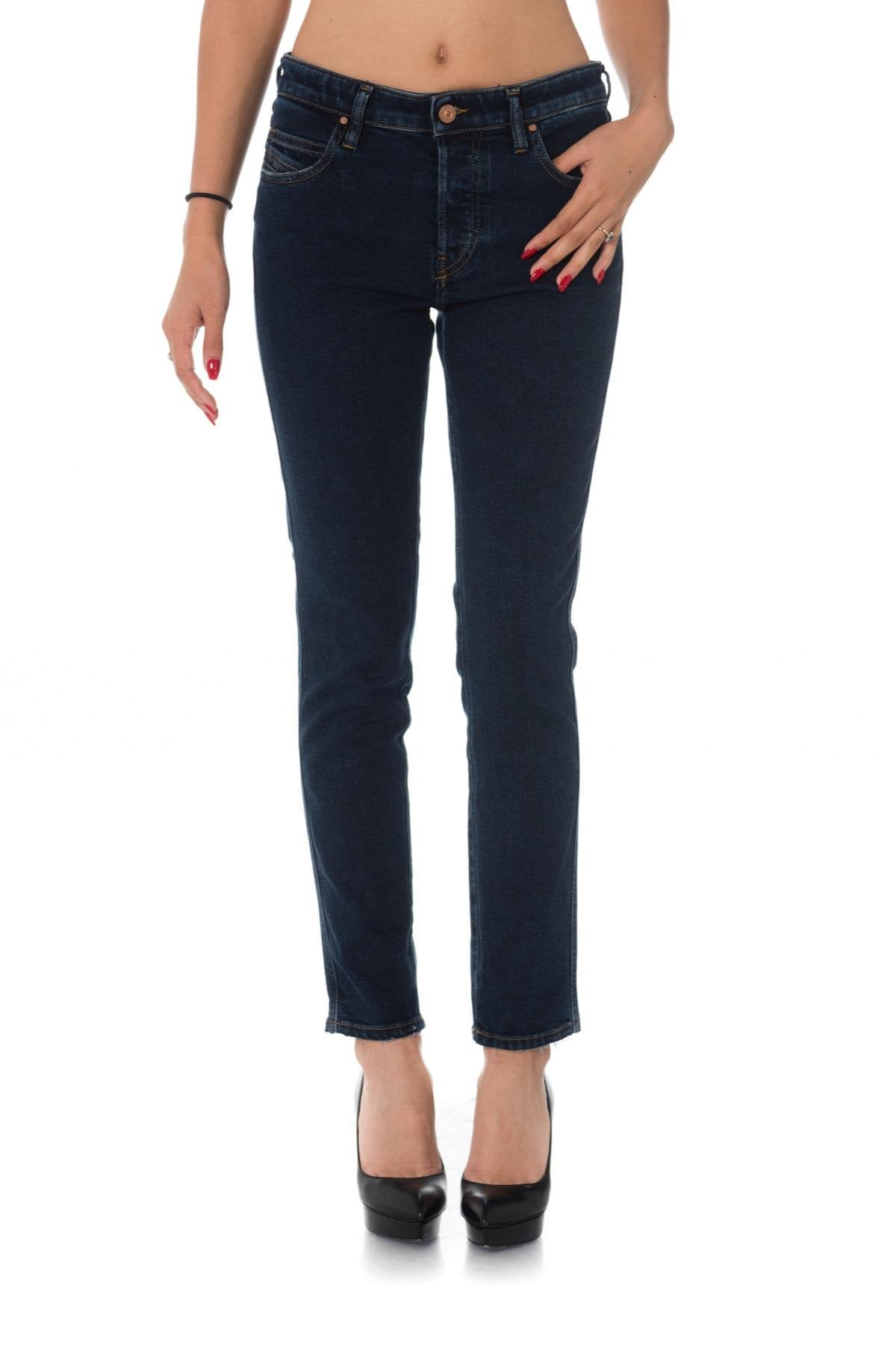 Diesel women's raw skinny fit jeans - Image n°8