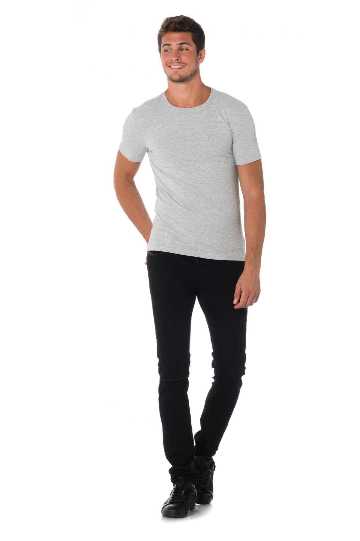 Diesel men's black jeans ripped at the knee - Image n°8