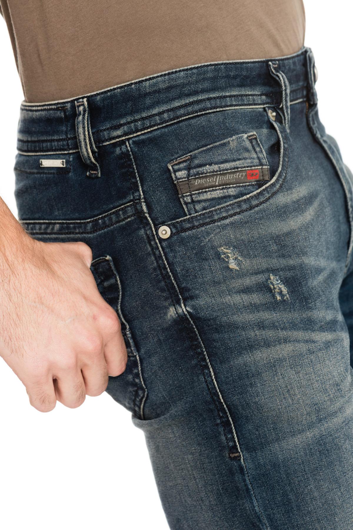 Diesel men's faded blue jeans - Image n°5