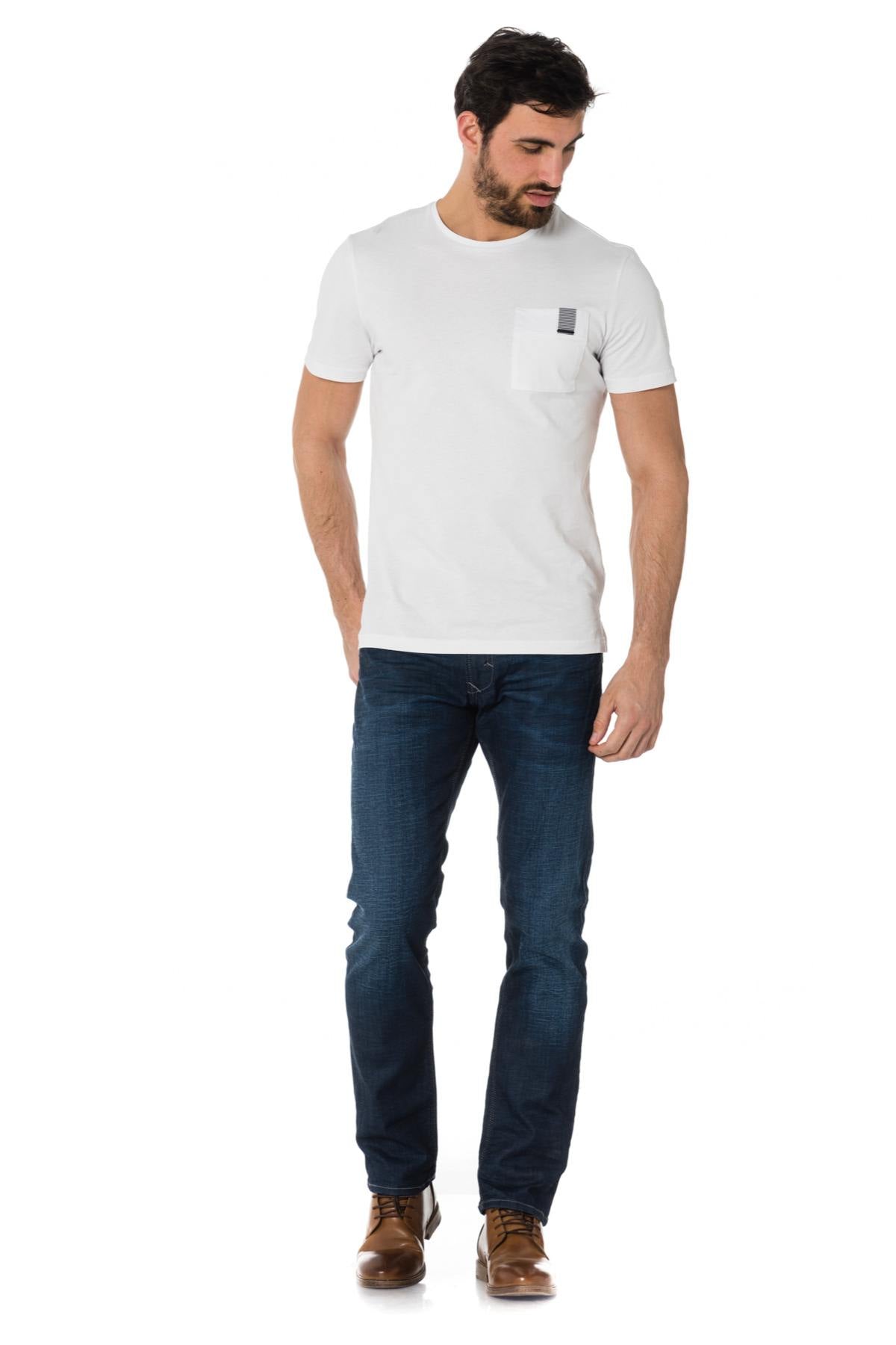 Kaporal men's blue jeans with faded effect - Image n°3