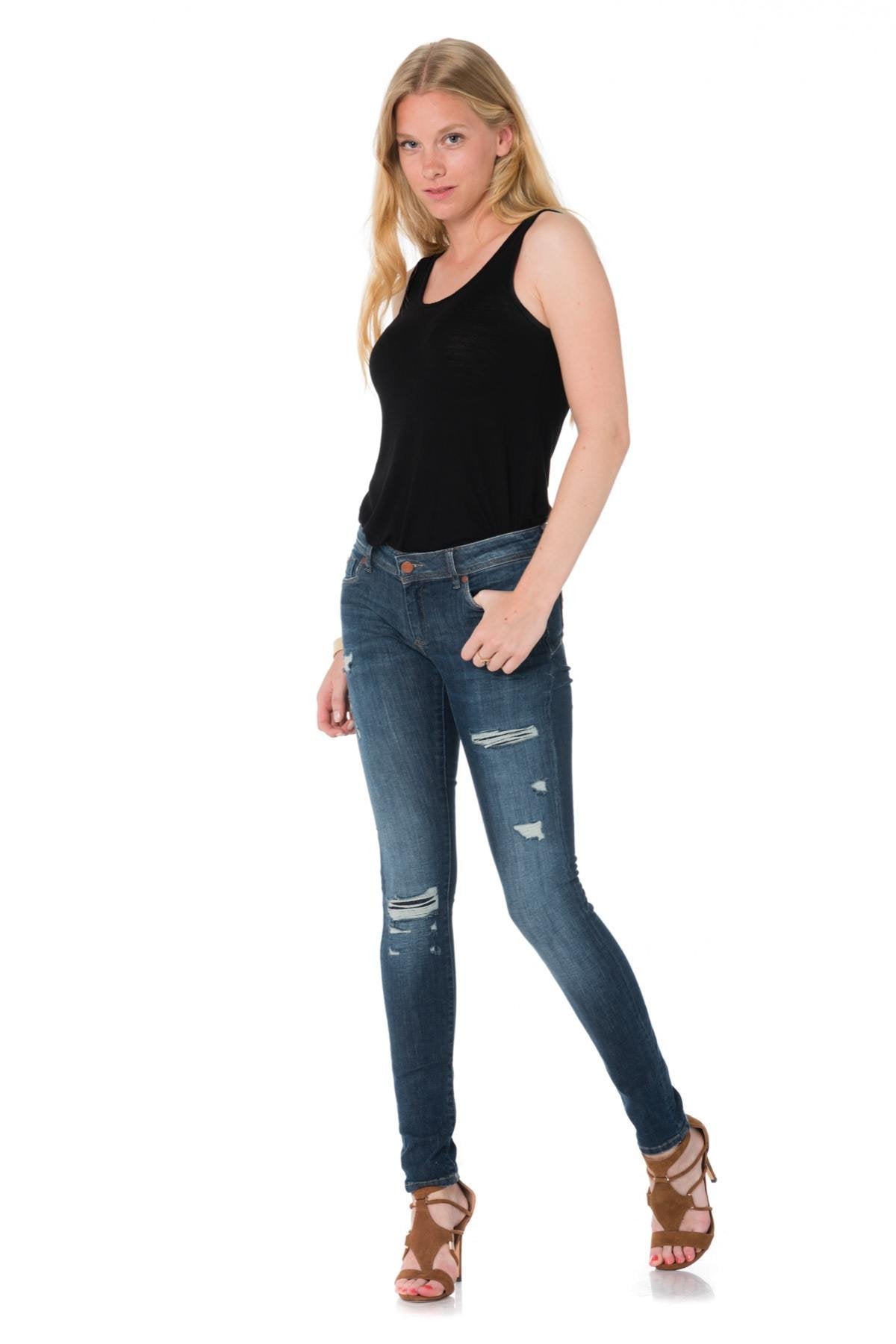 Kaporal women's push-up jeans with worn effect - Image n°3