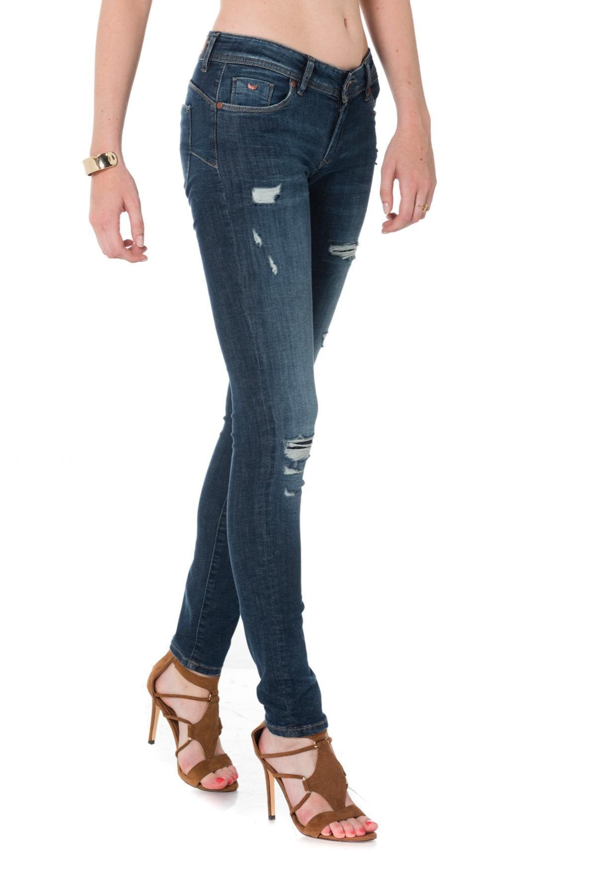 Kaporal women's push-up jeans with worn effect - Image n°7