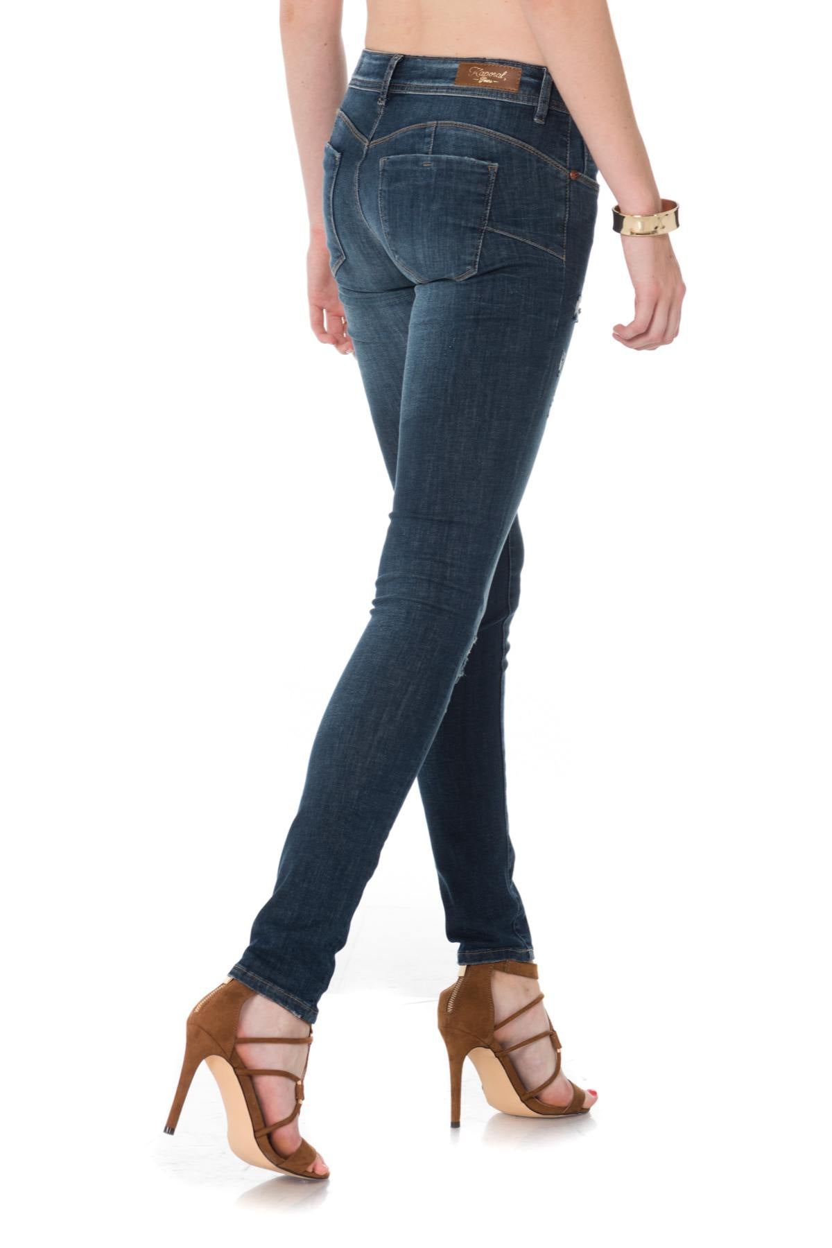 Kaporal women's push-up jeans with worn effect - Image n°2