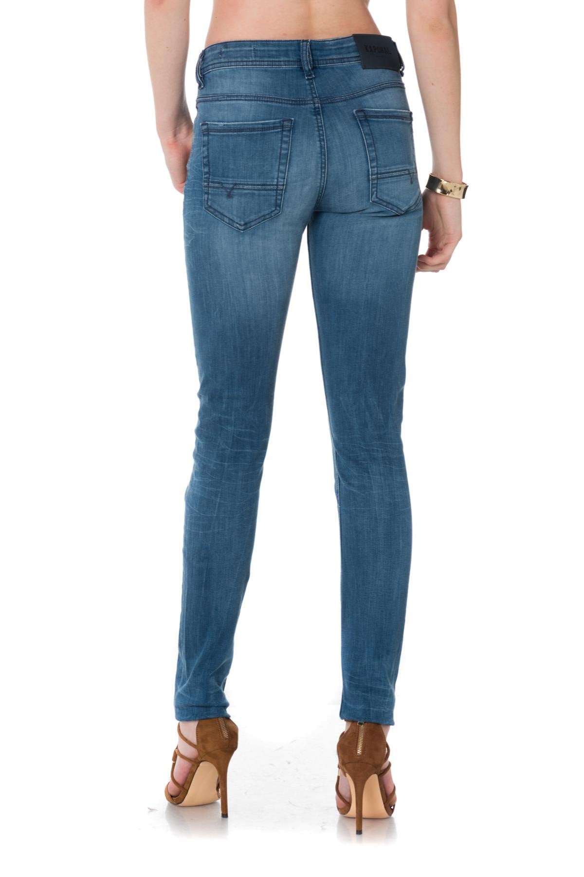 Kaporal ripped effect skinny men's jeans - Image n°5