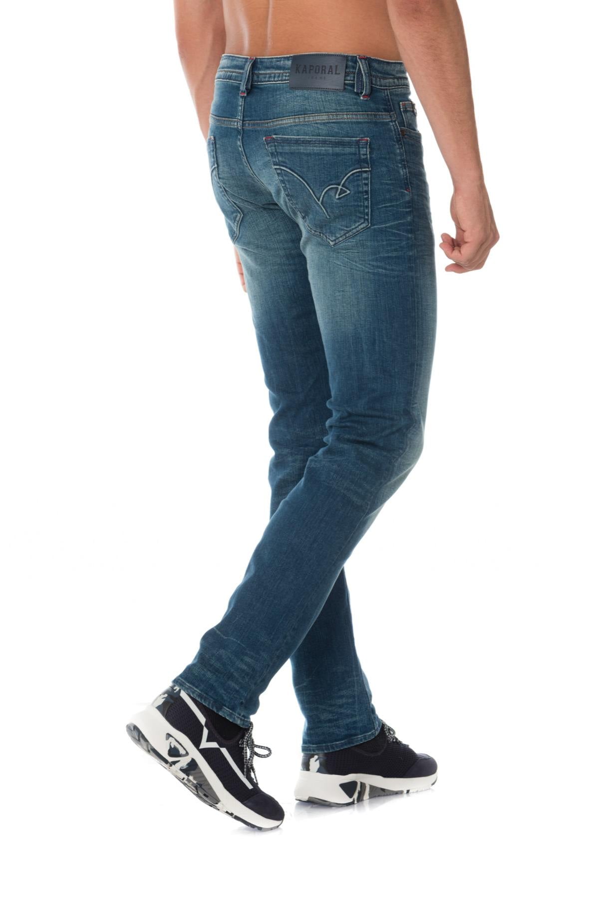 Kaporal men's faded blue jeans - Image n°7