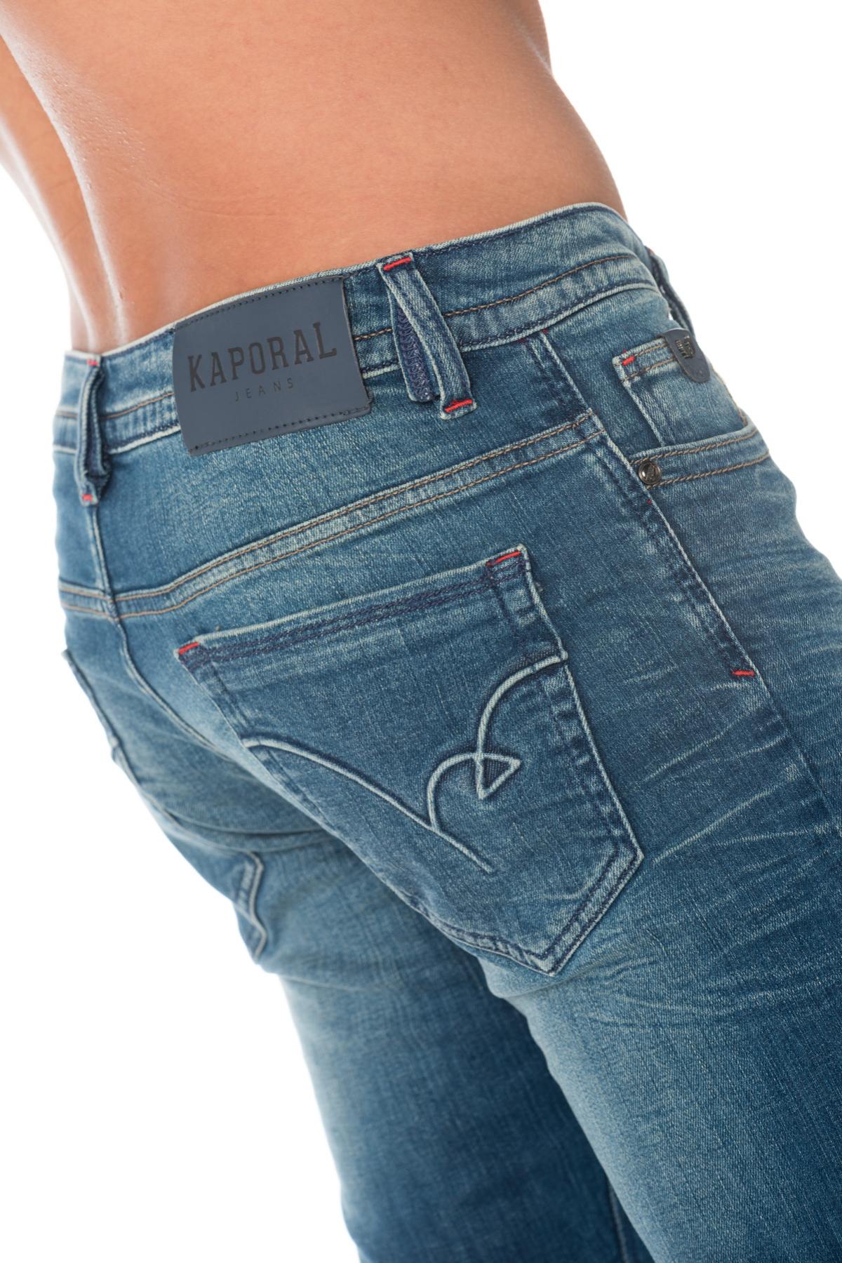 Kaporal men's faded blue jeans - Image n°4