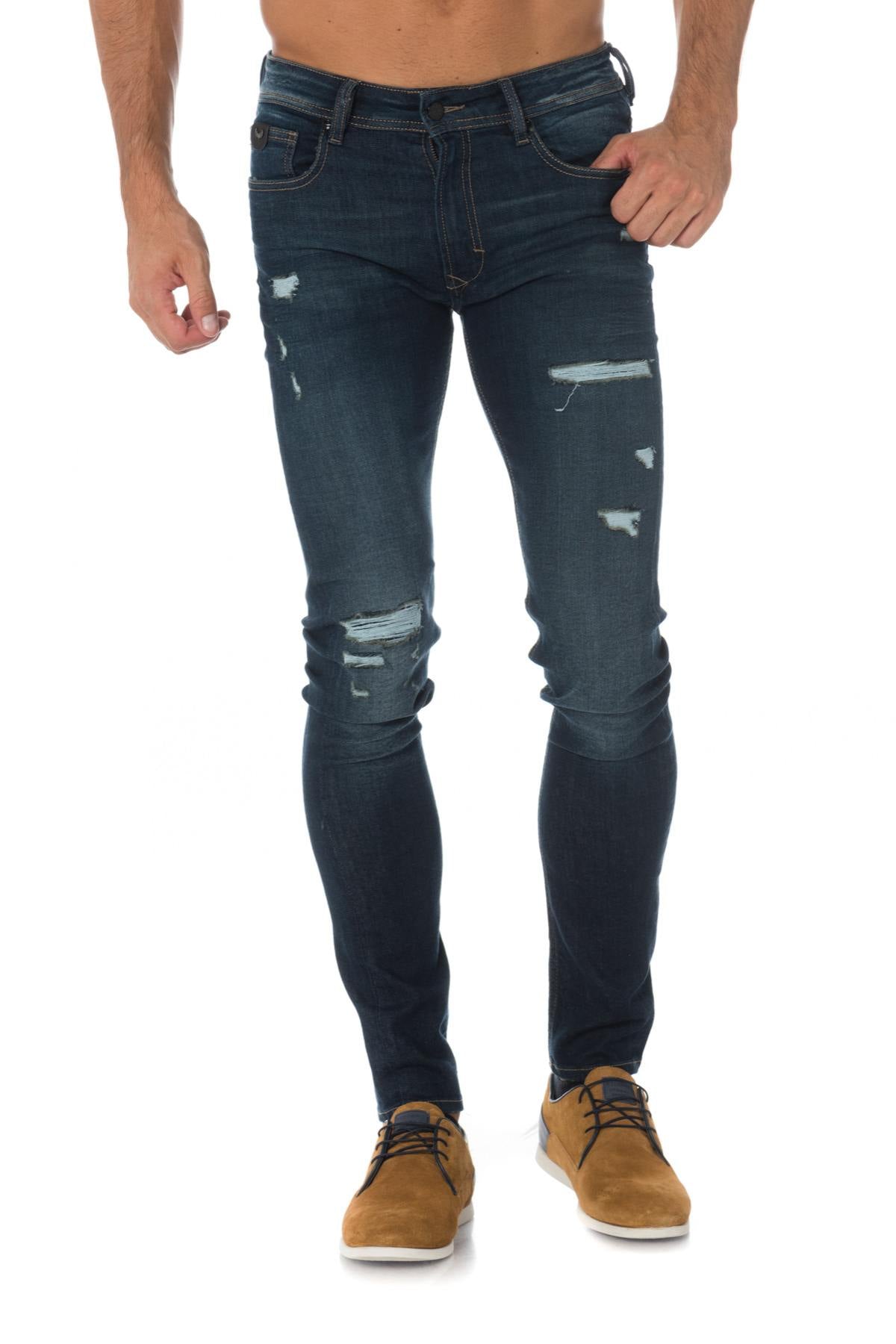 Kaporal men's used skinny jeans - Image n°1