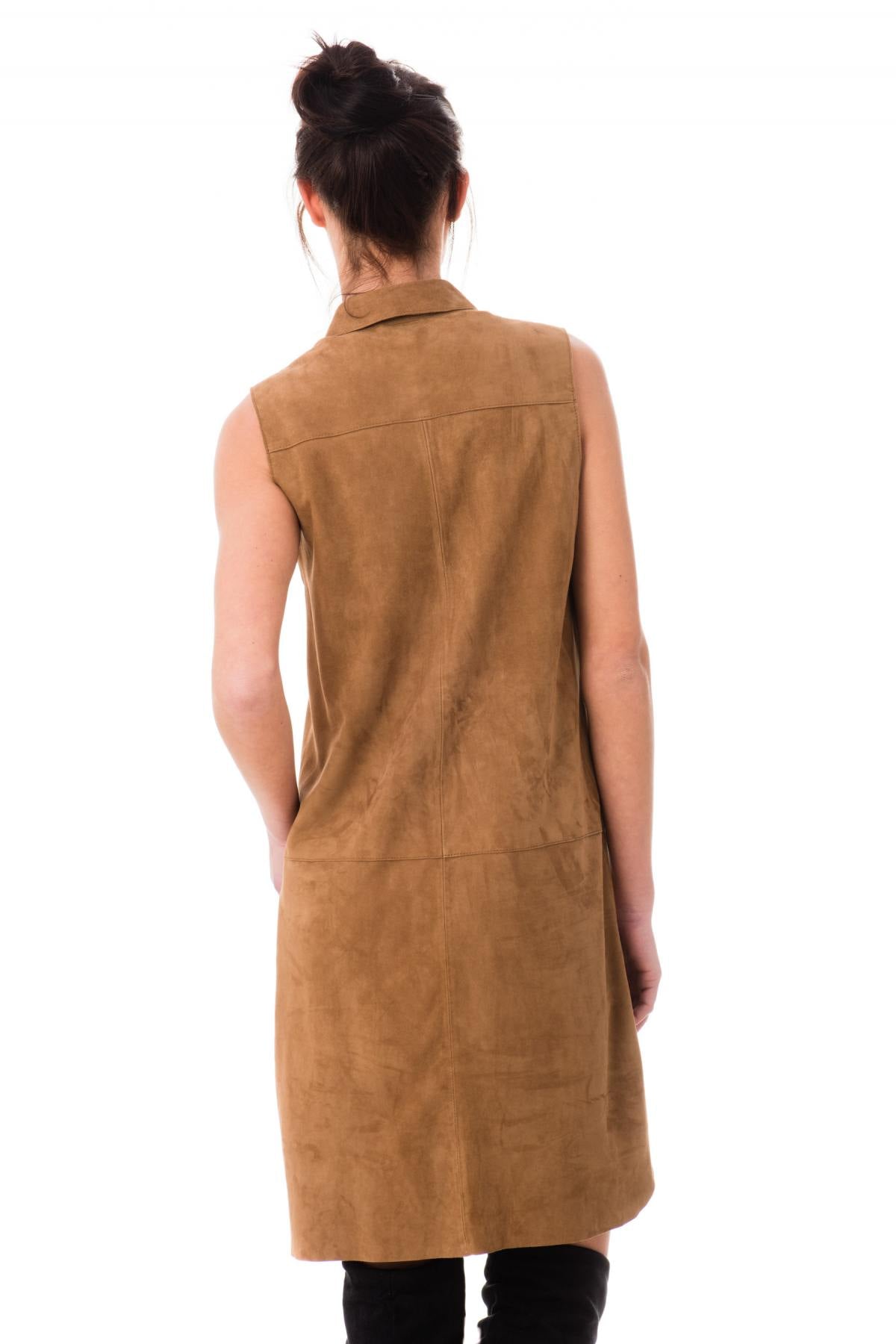 Women's Sleeveless Suede Dress Oakwood - Image n°4