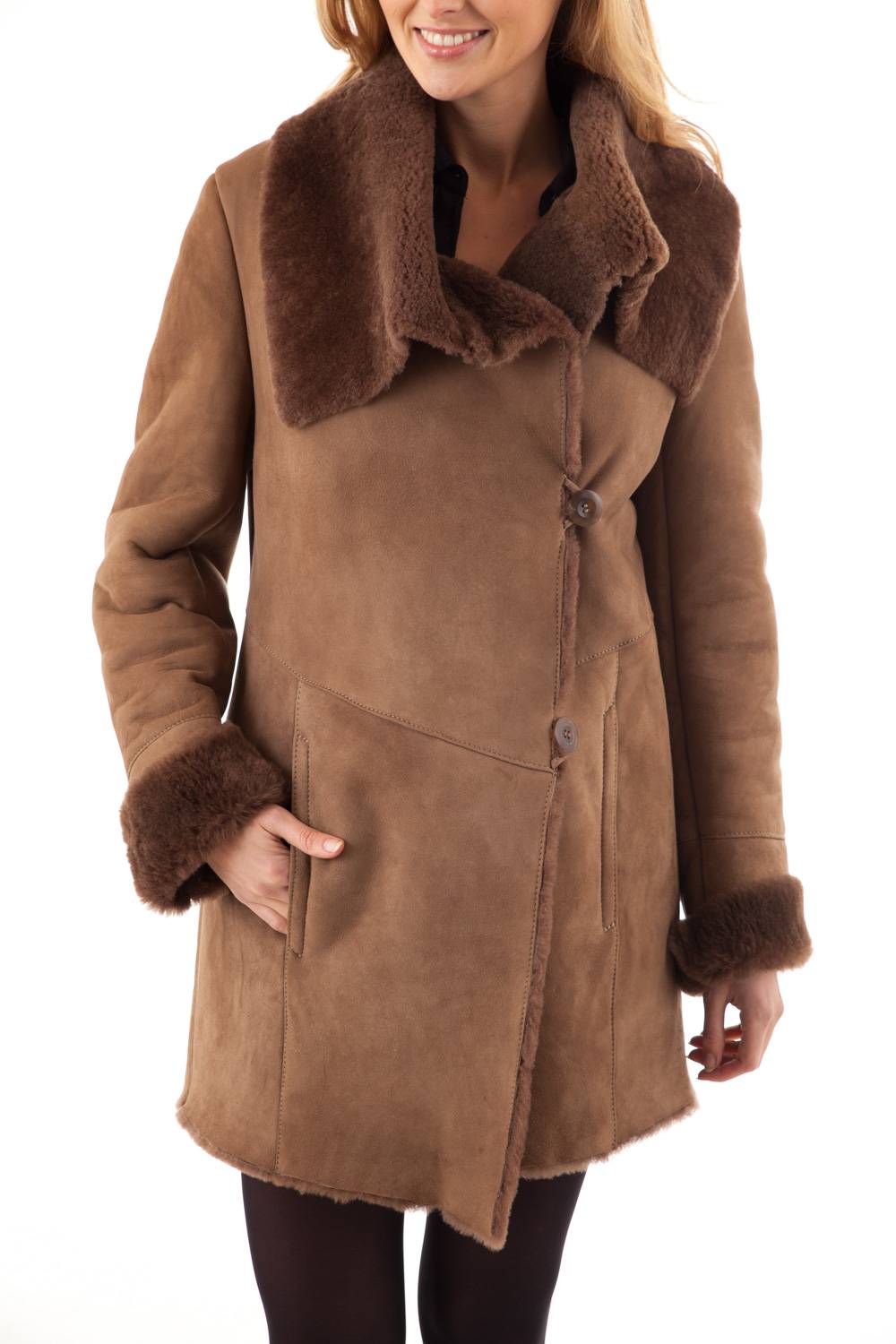 Women's shearling coat Oakwood Yemen - Image n°2